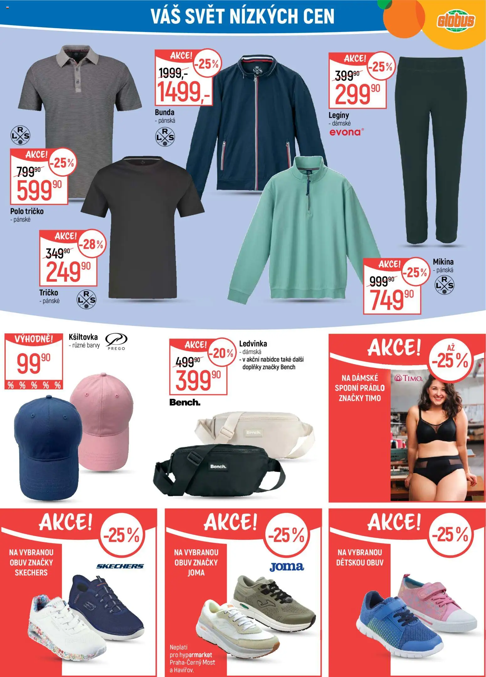 Globus leták - Plzeň od 25.03.2026 | Strana: 28 | Produkty: Tričko, Bunda, Ledvinka, Obuv