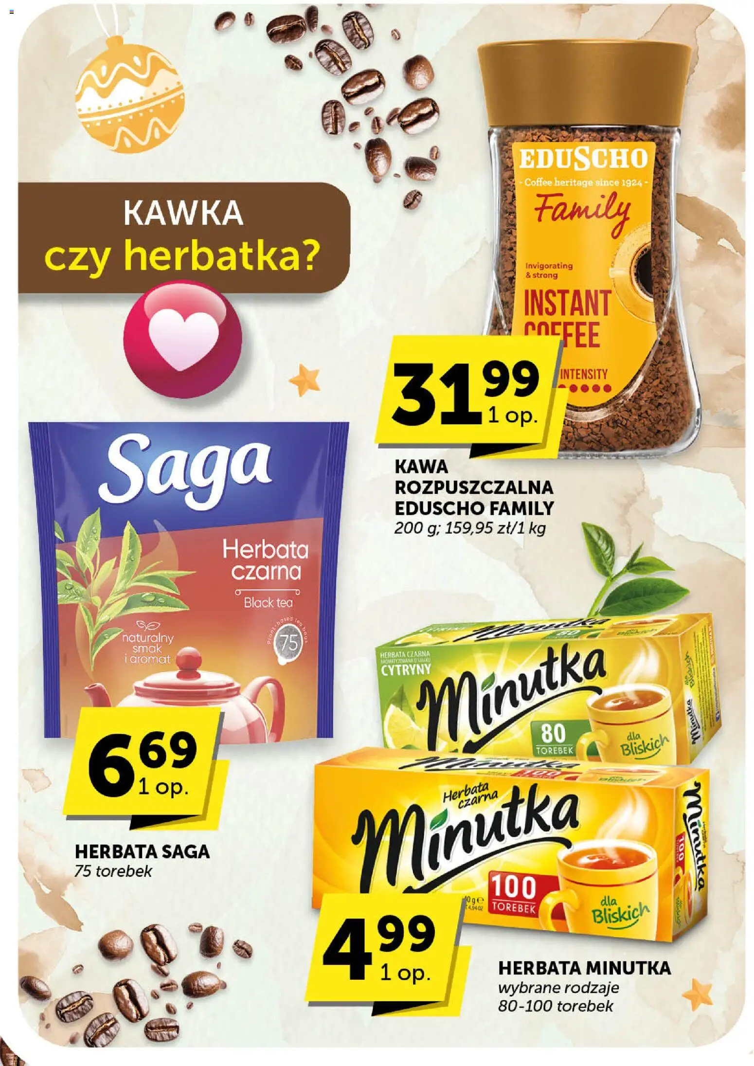 Euro Sklep Gazetka od 11.12.2025 | Strona: 40 | Produkty: Kawa rozpuszczalna, Cytryny, Kawa, Herbata