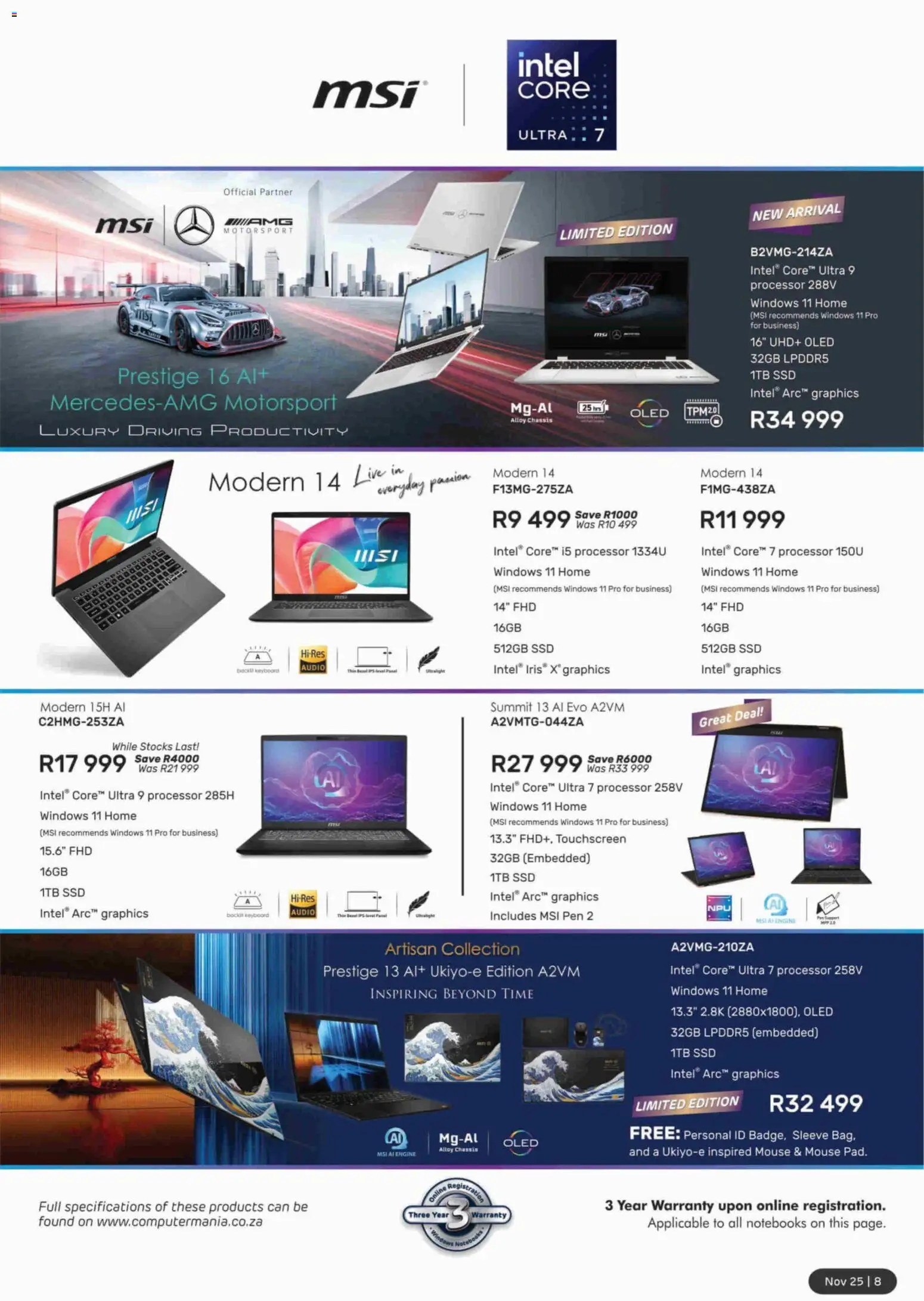 New Computer Mania catalogue – valid from 01.11.2025 | Page: 14 | Products: Keyboard, Audio, Bag, Pen
