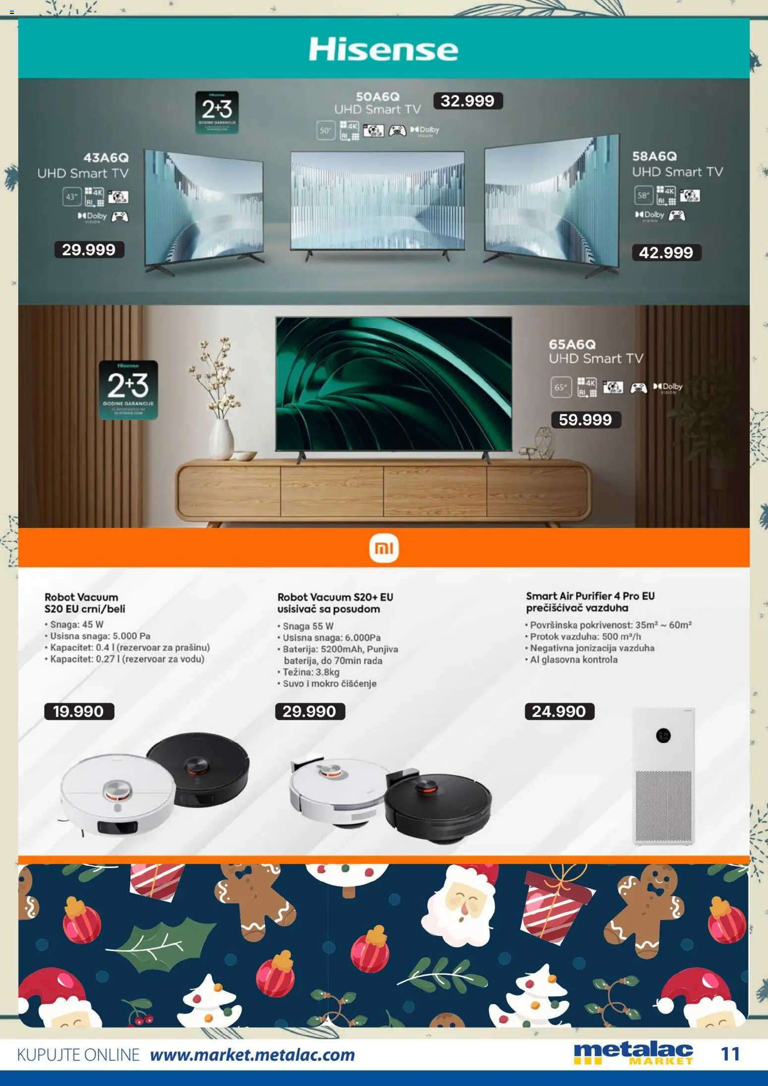 Metalac Market katalog - važi od 01.12.2025 | Strana: 11 | Proizvode: Usisivač, Robot, Baterija