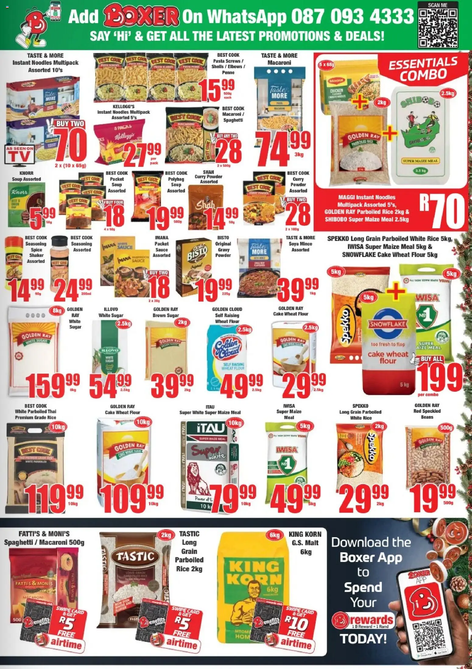 New Boxer catalogue – valid from 17.12.2025 | Page: 7 | Products: Maize meal, Pasta, Gravy, Sauce