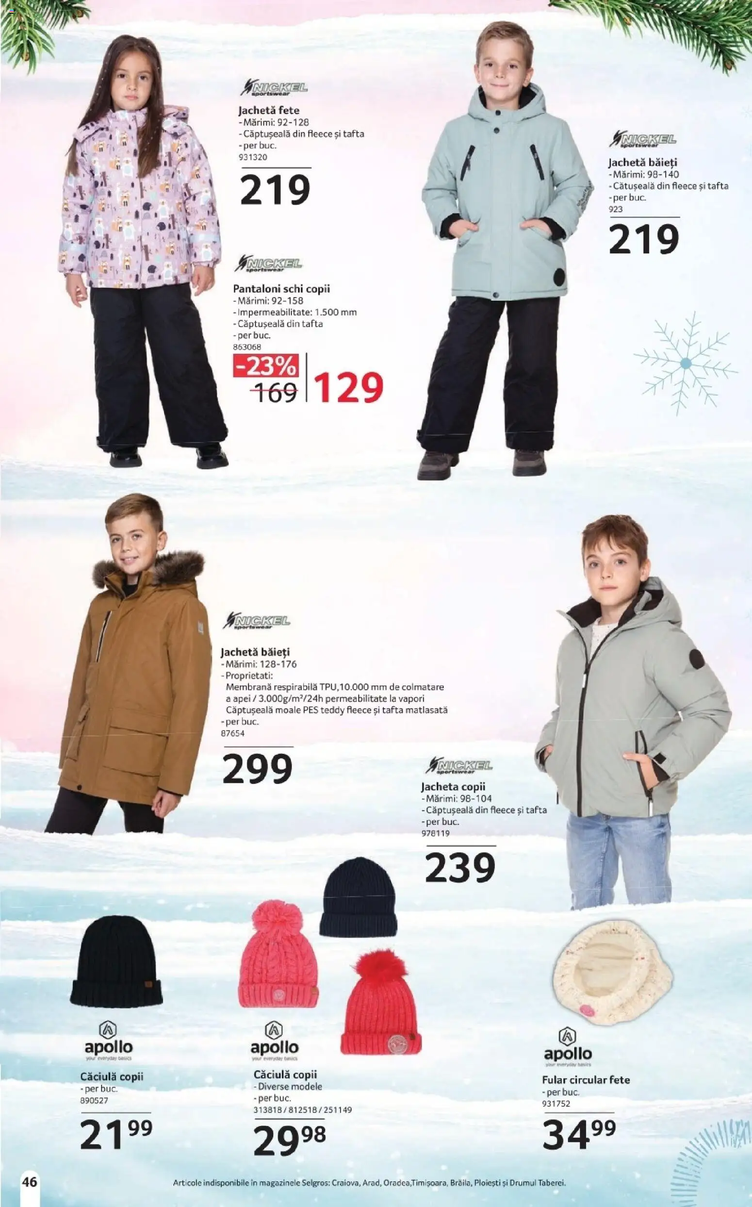 Noul catalog Selgros – valabil de la 14.11.2025 | Pagină: 46 | Produse: Jachetă, Pantaloni