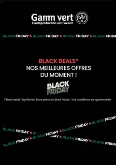 Gamm vert - Prévisualisation de Gamm vert Black Friday valide à partir de 30.10.2025