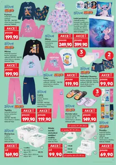 Náhled letáku Tepláky, materiál: bavlna/bavlna, polyester, velikosti: 122/128-146/152, různé barvy a dezény, cena za 1 kus od 25.03.2026 | Strana: 9 | Produkty: Ponožky, Legíny, Povlečení, Stolička