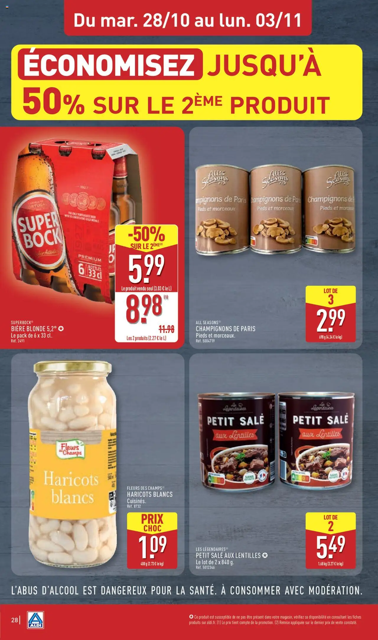 {H1} | Page: 32 | Produits: Bière blonde, Bière