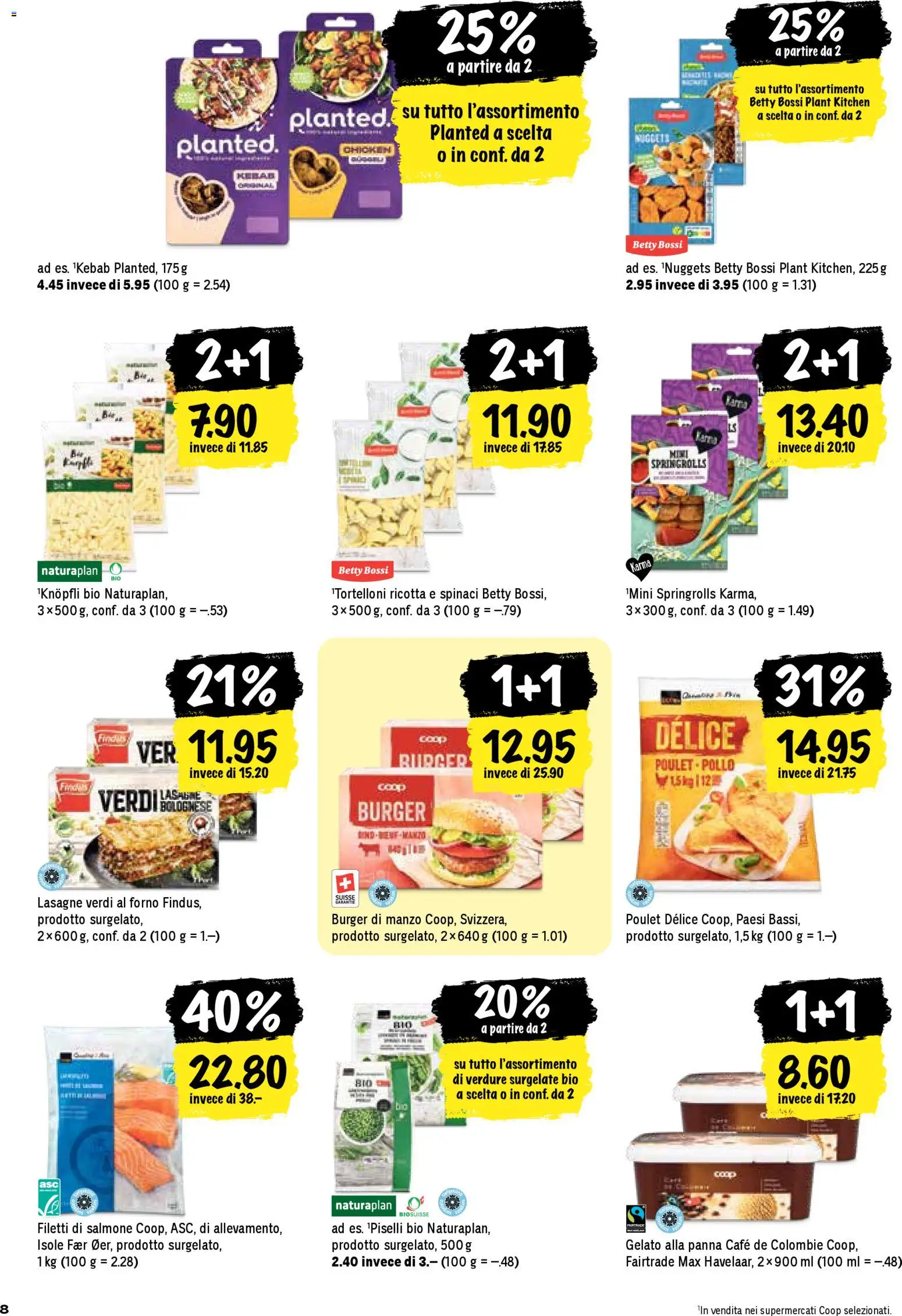 Coop - Una settimana di azioni – gültig ab 08.01.2026 | Seite: 8 | Produkte: Burger