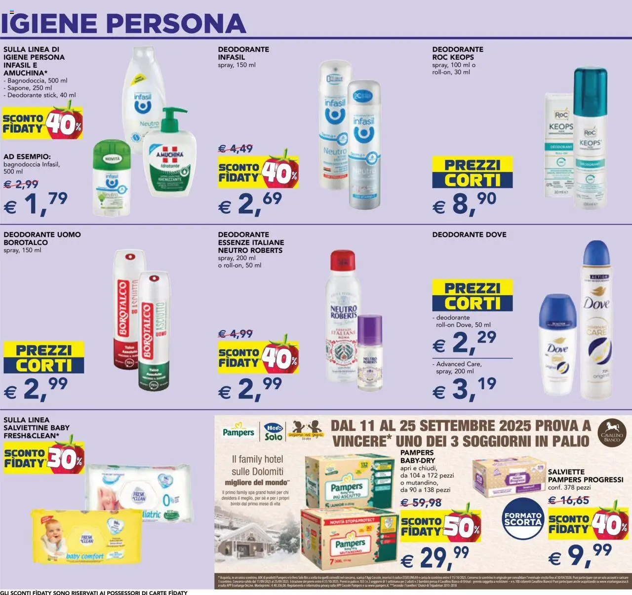 Volantino Esselunga S del 11.09.2025 | Pagina: 15 | Prodotti: Deodorante, Pampers