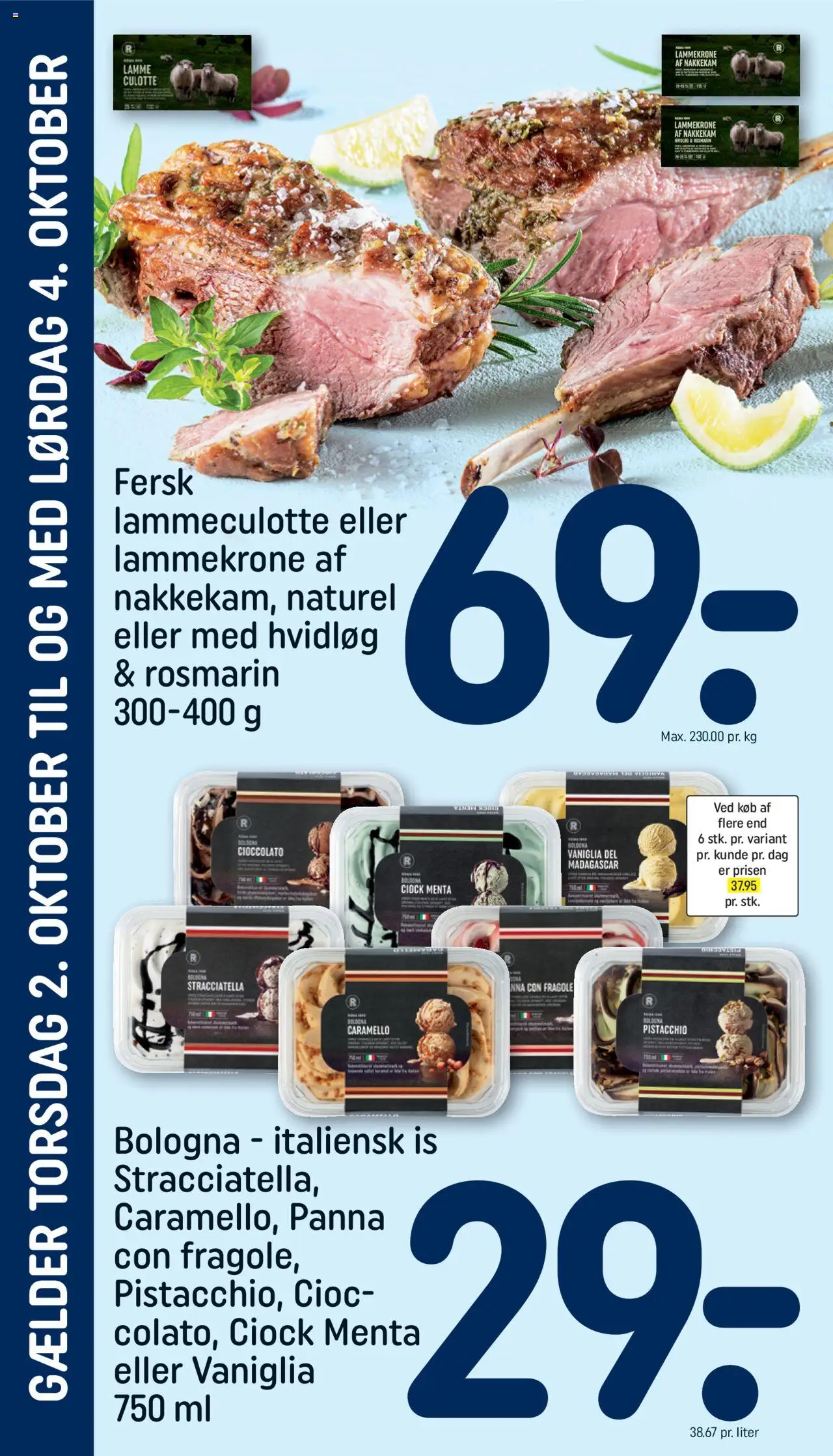 Rema 1000 tilbudsavis – gyldig fra 02.10.2025 | Side: 2 | Produkter: Hvidløg, Is
