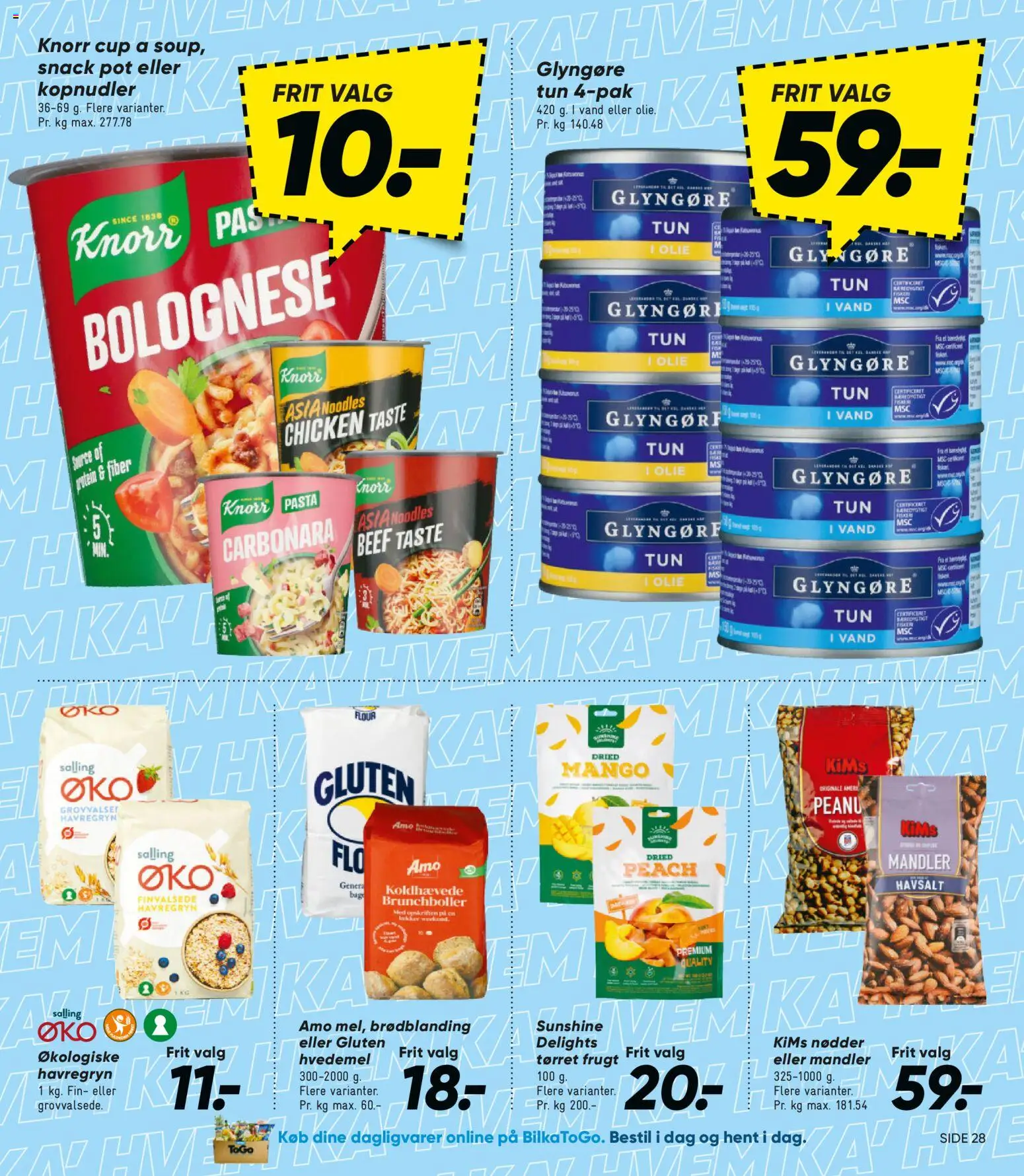Bilka tilbudsavis – gyldig fra 23.01.2026 | Side: 29 | Produkter: Olie, Pasta, Havregryn, Tørret frugt