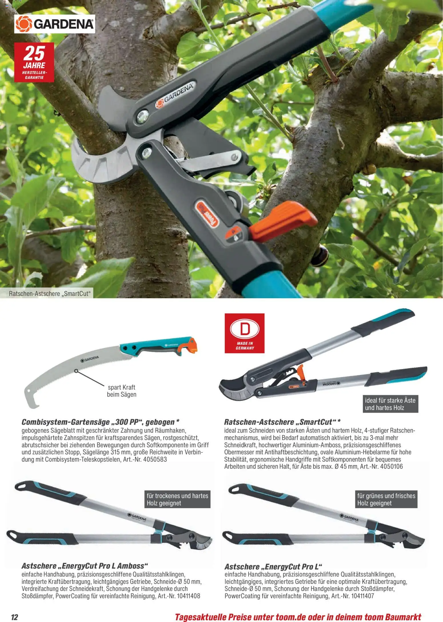 Toom Baumarkt Gartenpflege & Teich 2026 – gültig ab 20.02.2026 | Seite: 12