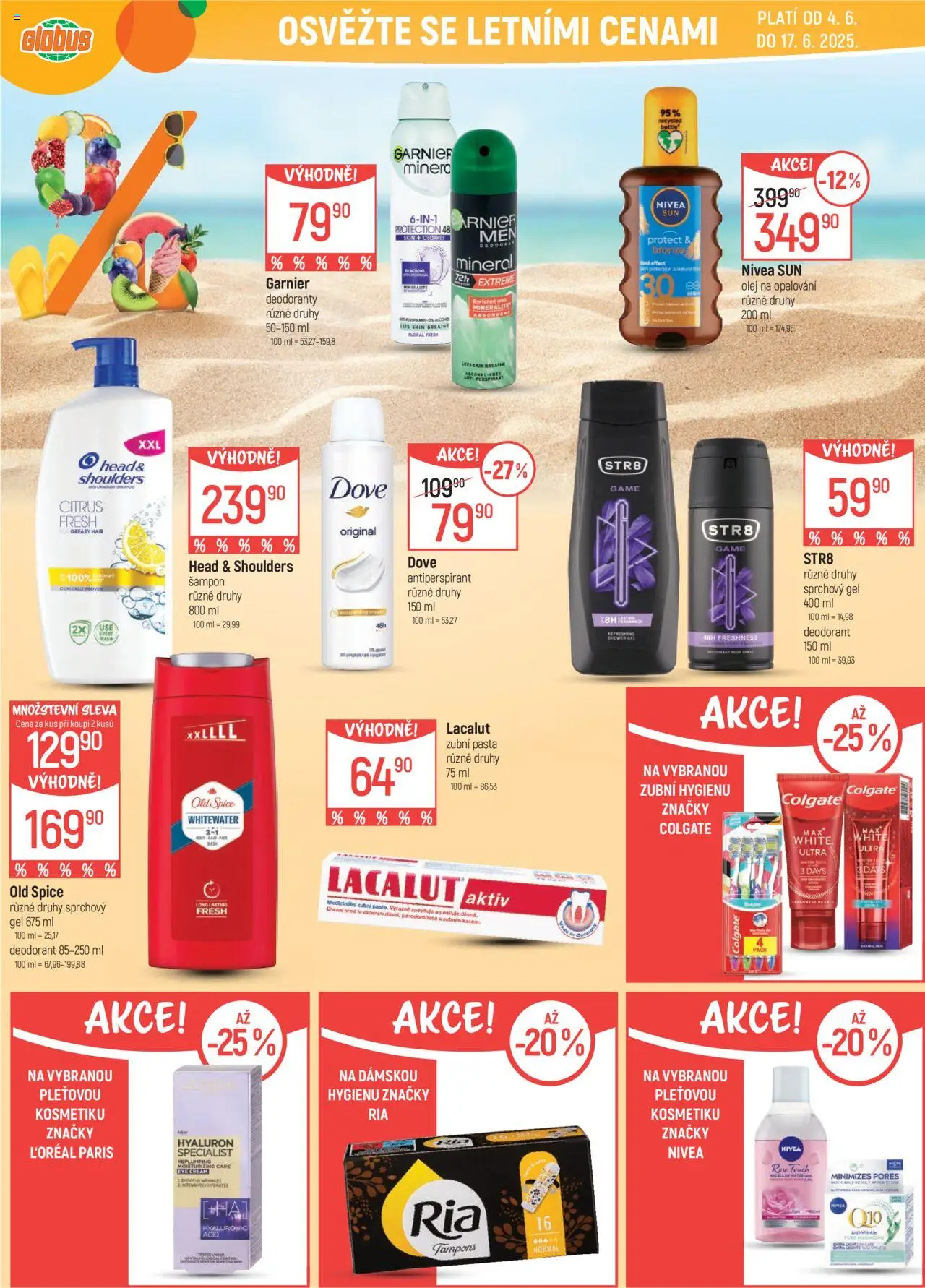 Globus leták - Ostrava od 04.06.2025 | Strana: 5 | Produkty: Sprchový gel, Antiperspirant, Olej, Dove