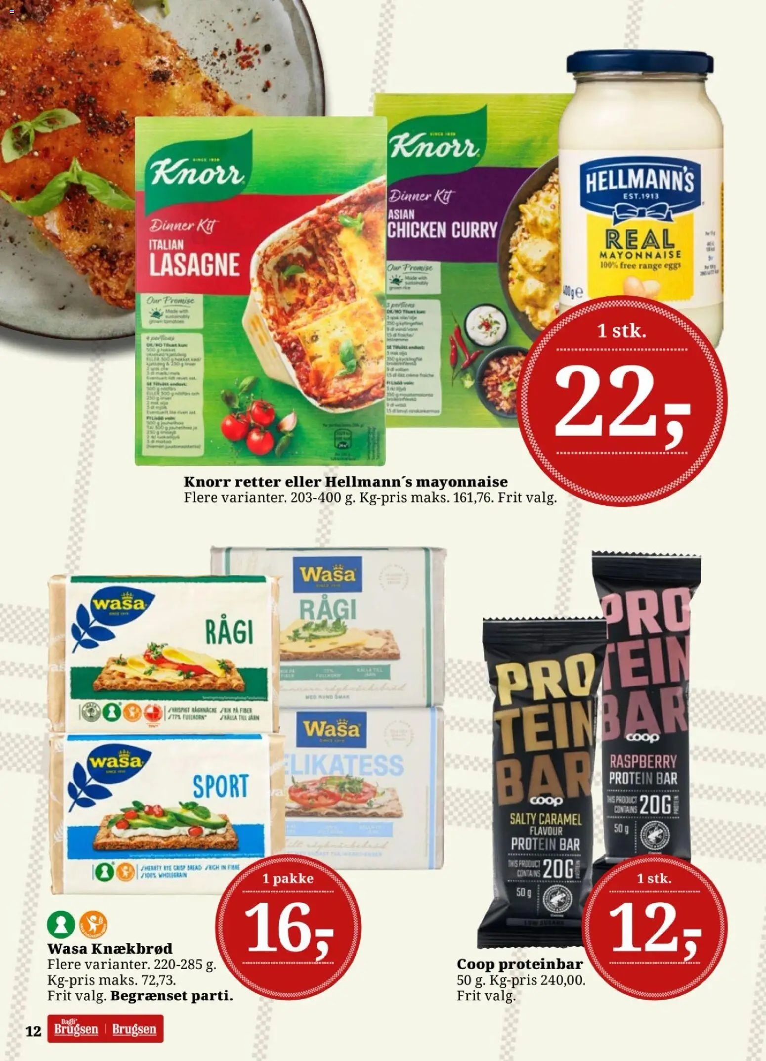 Dagli'Brugsen tilbudsavis – gyldig fra 02.01.2026 | Side: 12 | Produkter: Knækbrød, Carpete