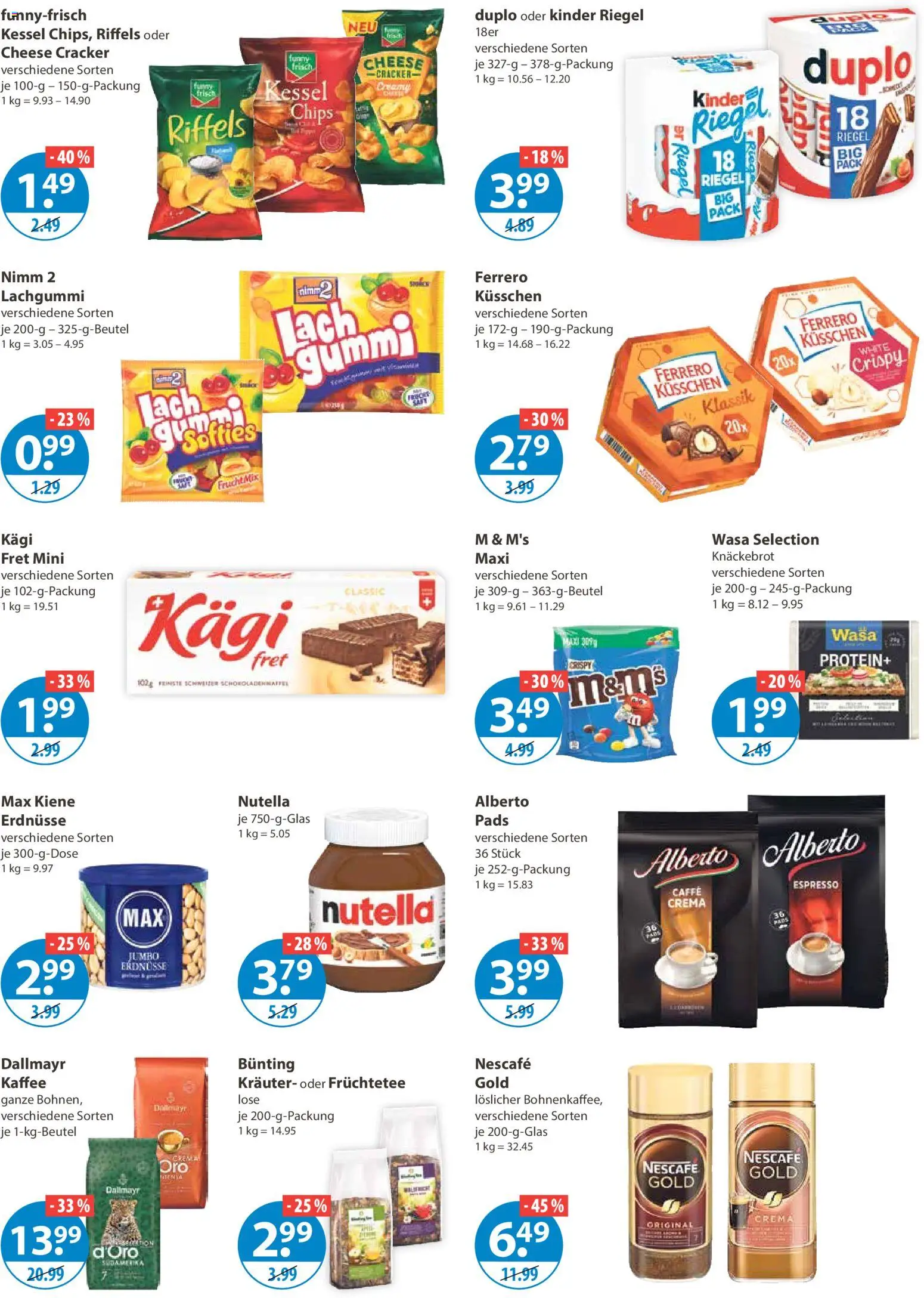 V-Markt - Schwaben / Oberbayern – gültig ab 26.02.2026 | Seite: 8 | Produkte: Nescafe, Erdnüsse, Kinder riegel, Dallmayr