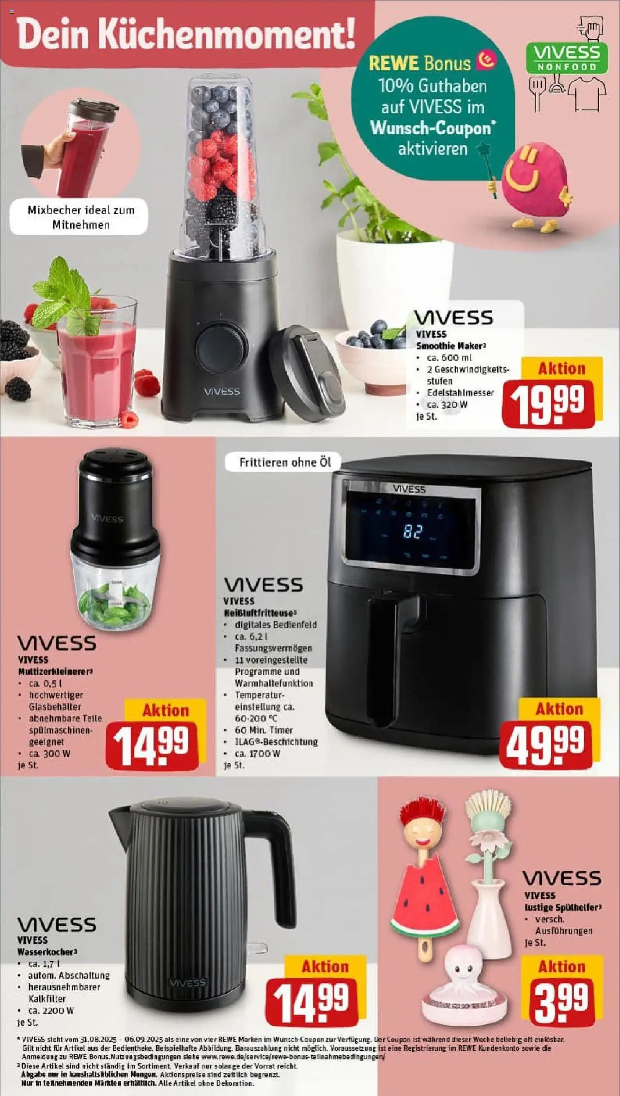 Rewe prospekt Jork	 – gültig ab 01.09.2025 | Seite: 30 | Produkte: Wasserkocher, Öl, Heißluftfritteuse