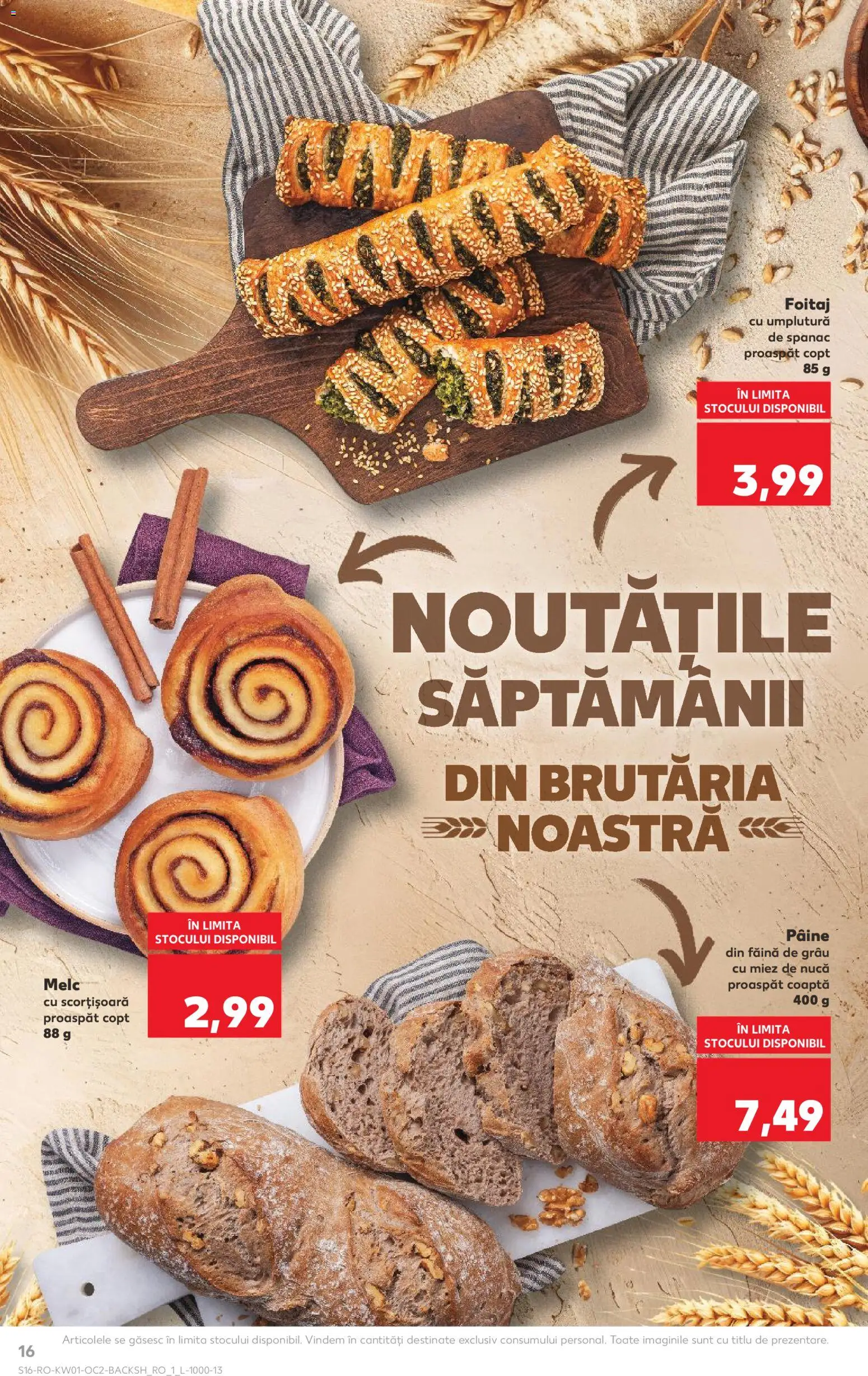Noul catalog Kaufland – valabil de la 31.12.2025 | Pagină: 16 | Produse: Pâine, Făină