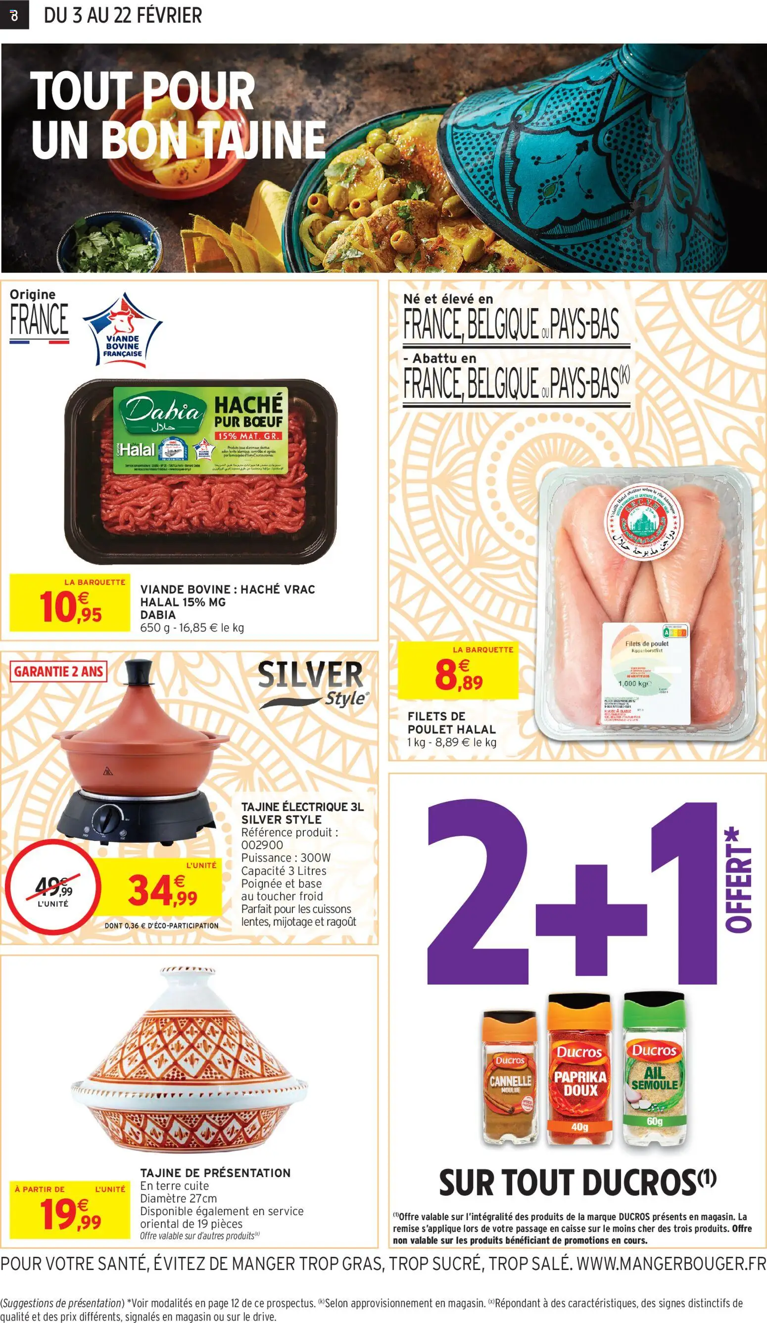 {H1} | Page: 8 | Produits: Paprika, Base, Tajine, Ail