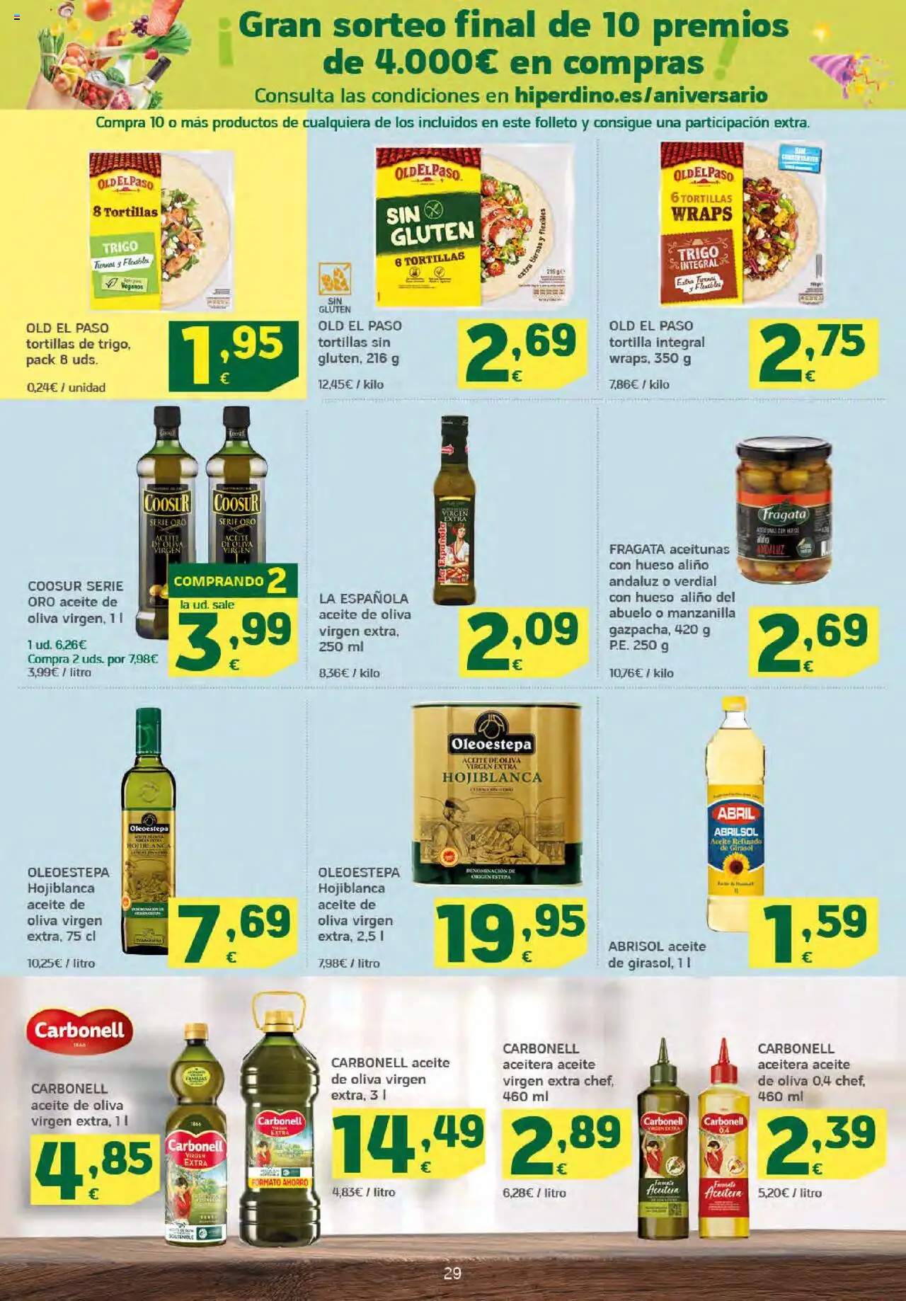 HiperDino folleto │ válido desde el 25.09.2025 | Página: 29 | Productos: Aceite, Aceite de oliva, Aceite de oliva virgen extra