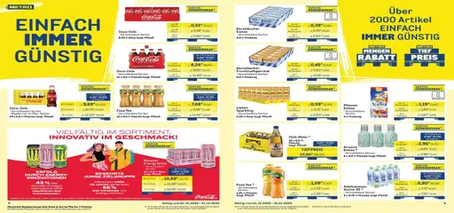 Metro Monats-Mix ab 01.12.2025 gültig | Seite: 5 | Produkte: Fuze tea, Coca cola, Energy, Adelholzener