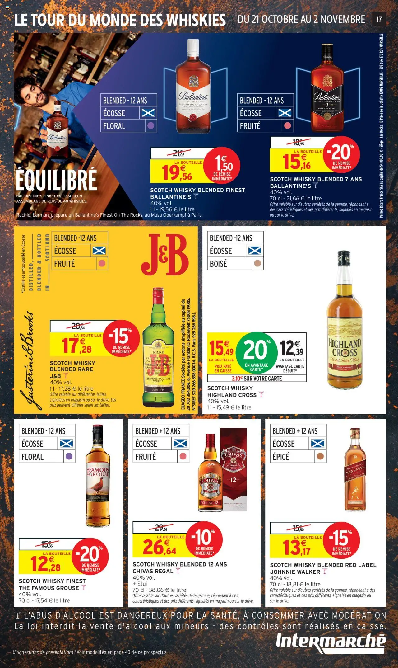 {H1} | Page: 17 | Produits: Whisky, Ricard, Étui, Thé