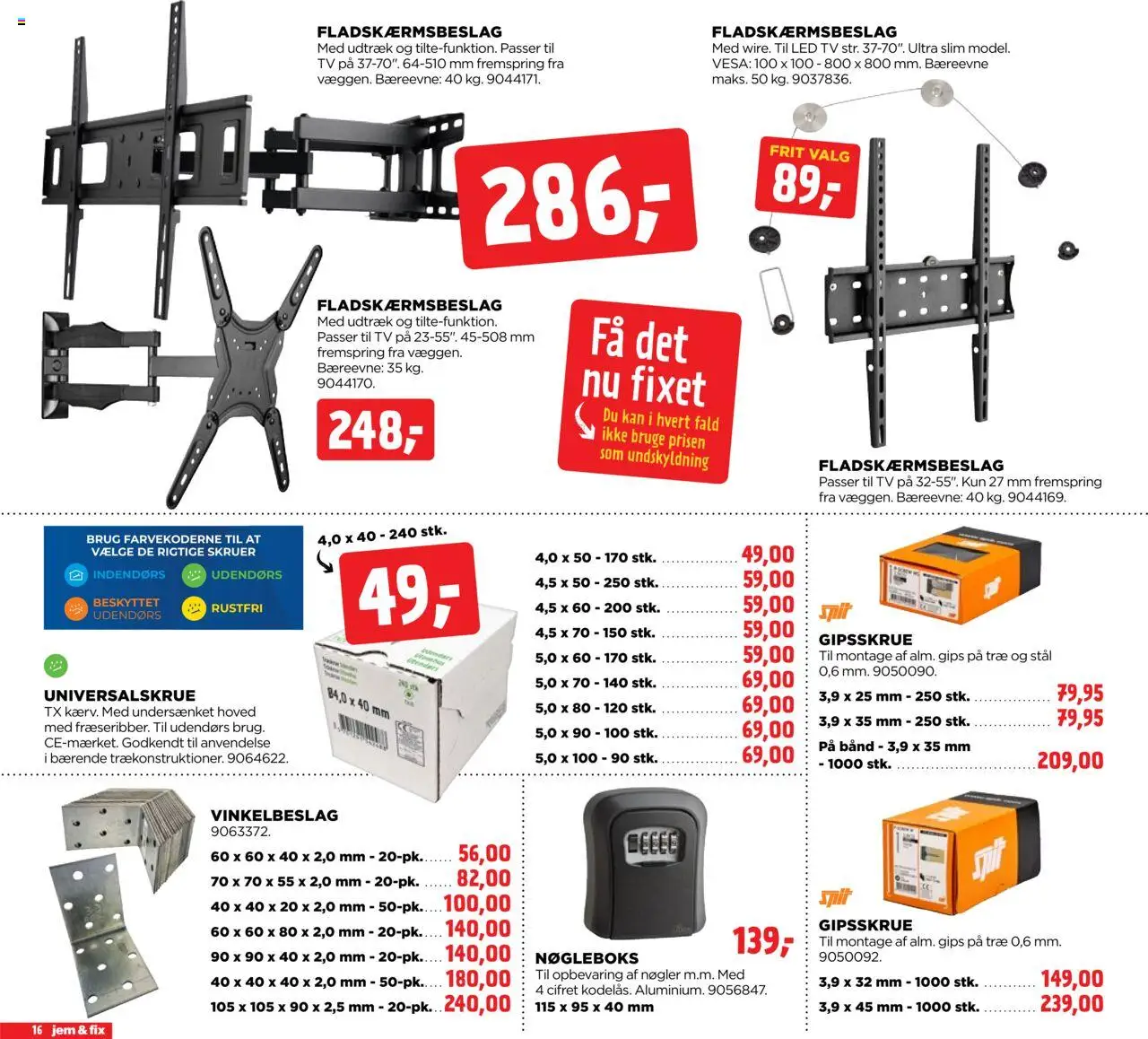 Jem & fix Tilbudsavis gyldig fra 24.08.2025 | Side: 16 | Produkter: TV, Søm