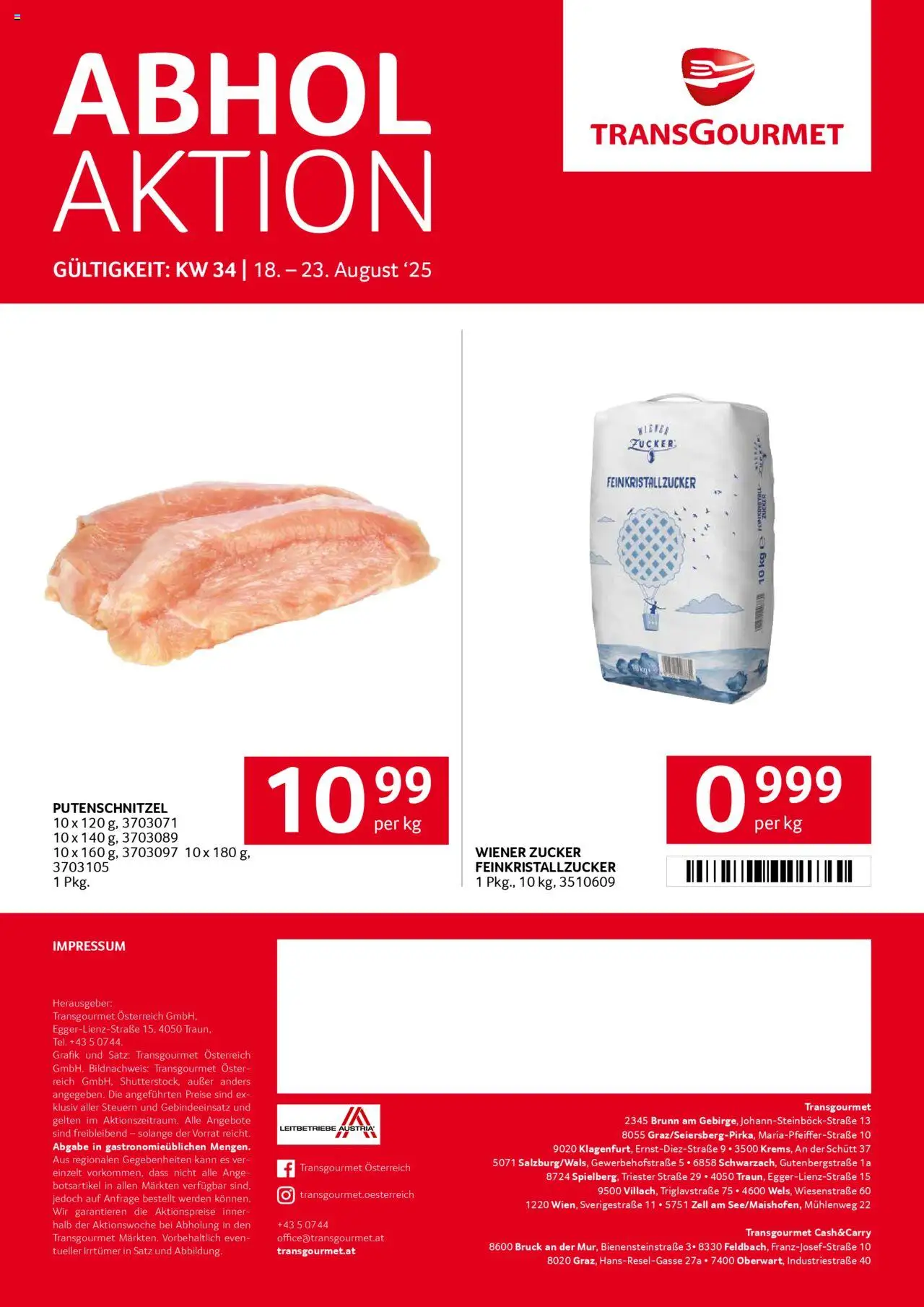Transgourmet Flugblatt gültig ab 17.08.2025 | Seite: 27 | Produkte: Zucker