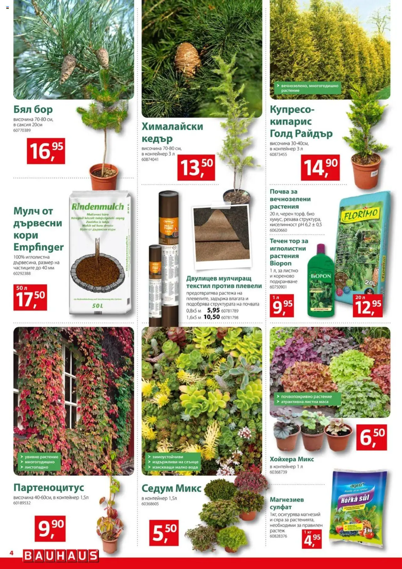  | Страница: 4 | Продукти: Вода, Маса, Контейнер, Саксия