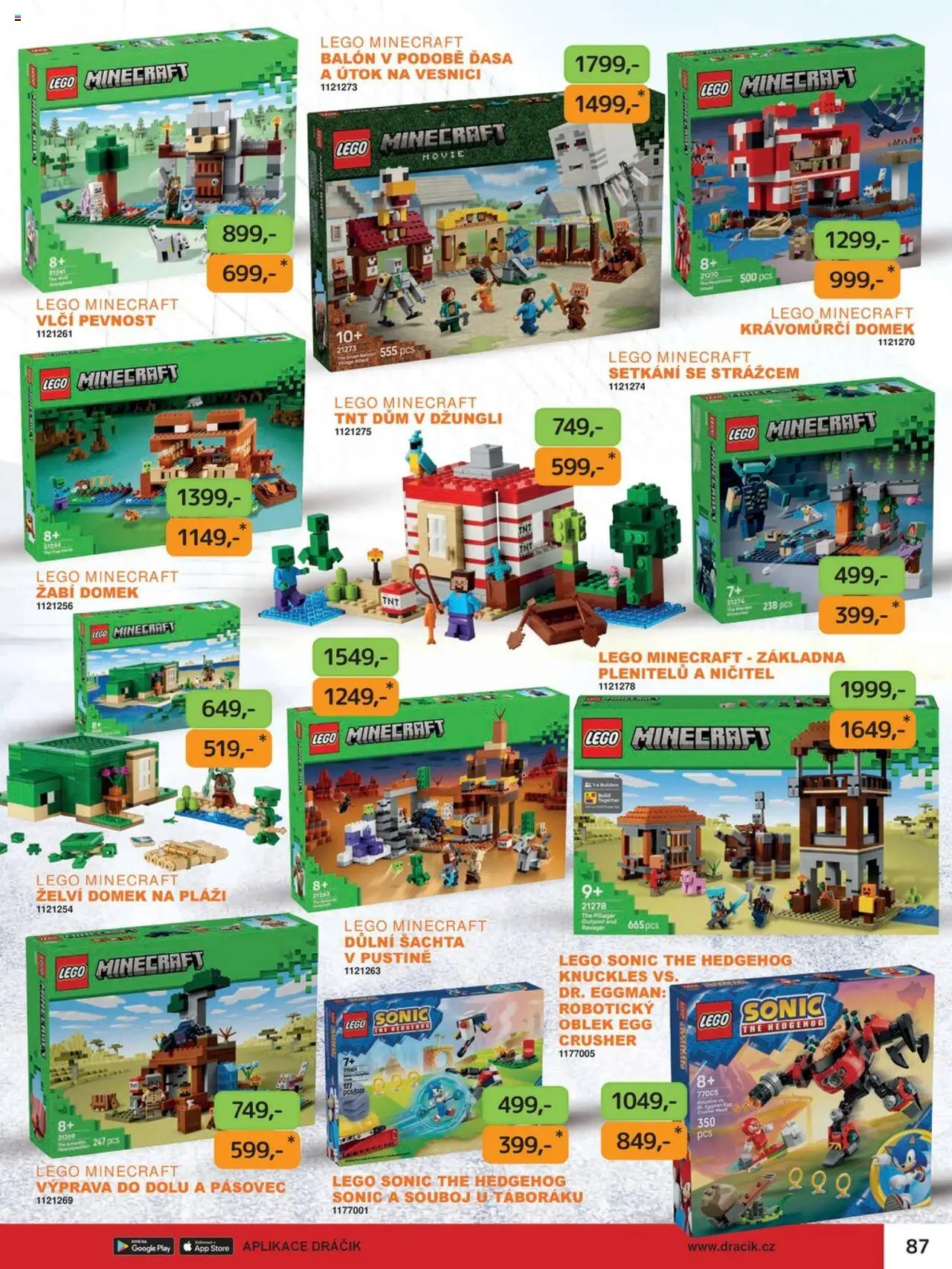 Dráčik leták od 03.10.2025 | Strana: 87 | Produkty: LEGO, Oblek, Balón