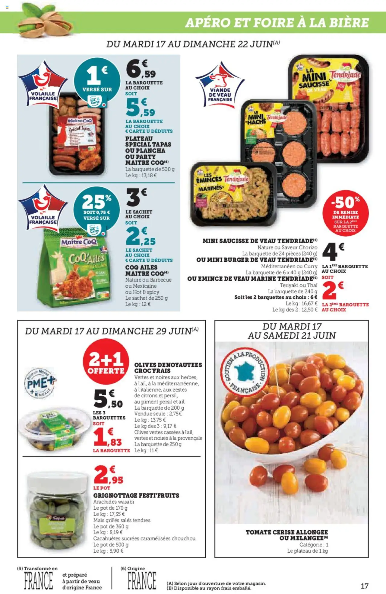  | Page: 17 | Produits: Piment, Wasabi, Saucisse, Bière