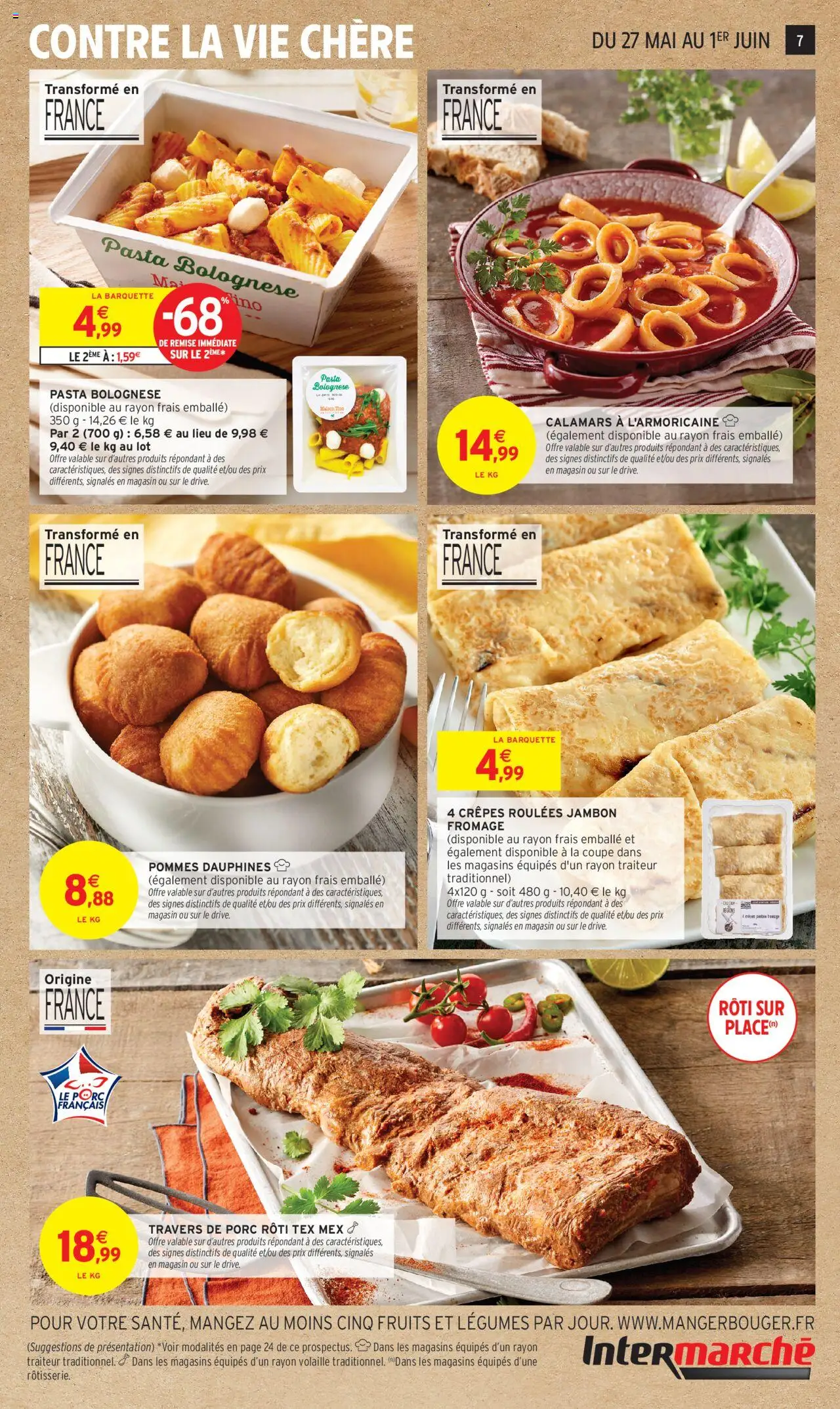  | Page: 7 | Produits: Volaille, Travers de porc, Jambon, Pommes