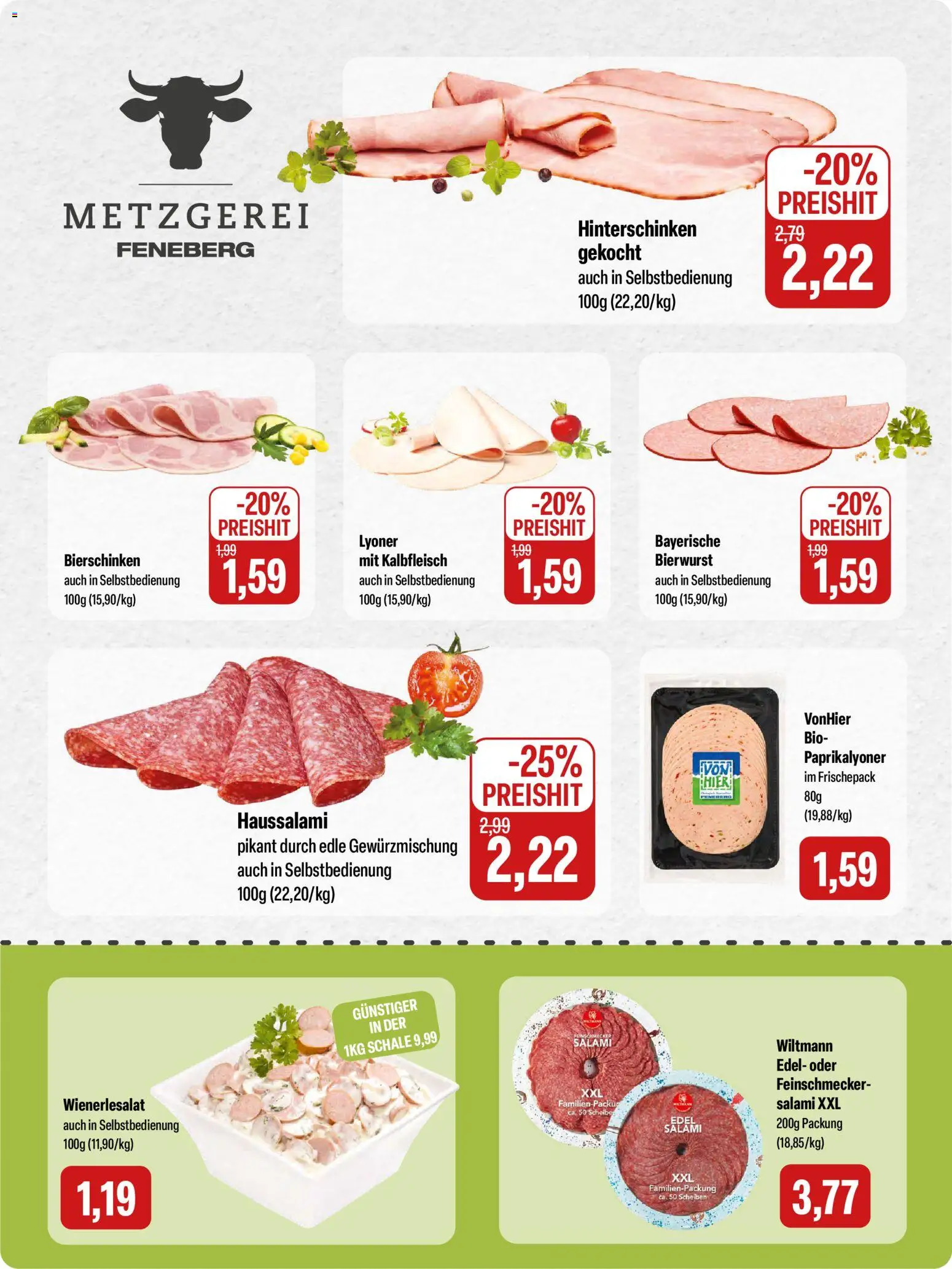 Feneberg Angebote – gültig ab 30.10.2025 | Seite: 2 | Produkte: Salami