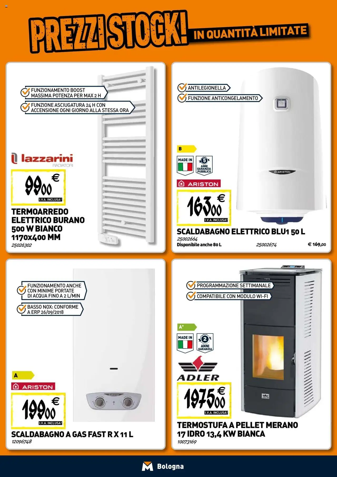Volantino TECNOMAT del 30.07.2025 | Pagina: 6 | Prodotti: Pellet, Scaldabagno, Acqua