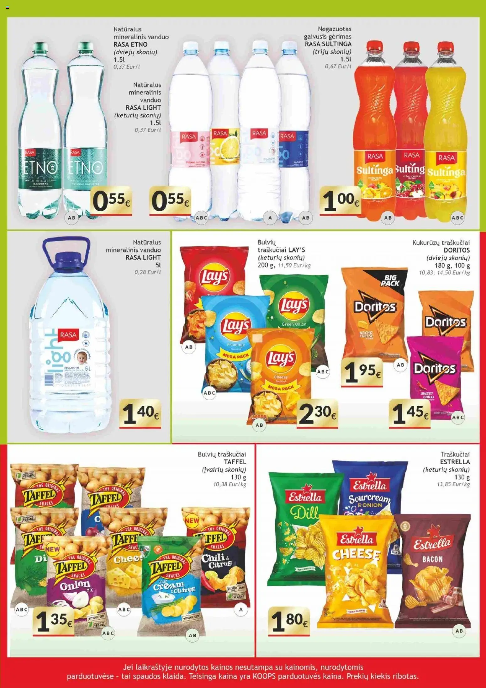 Koops akcijos nuo 31.10.2025 | Puslapis: 11 | Prekių: Gaivusis gėrimas, Traškučiai, Mineralinis vanduo
