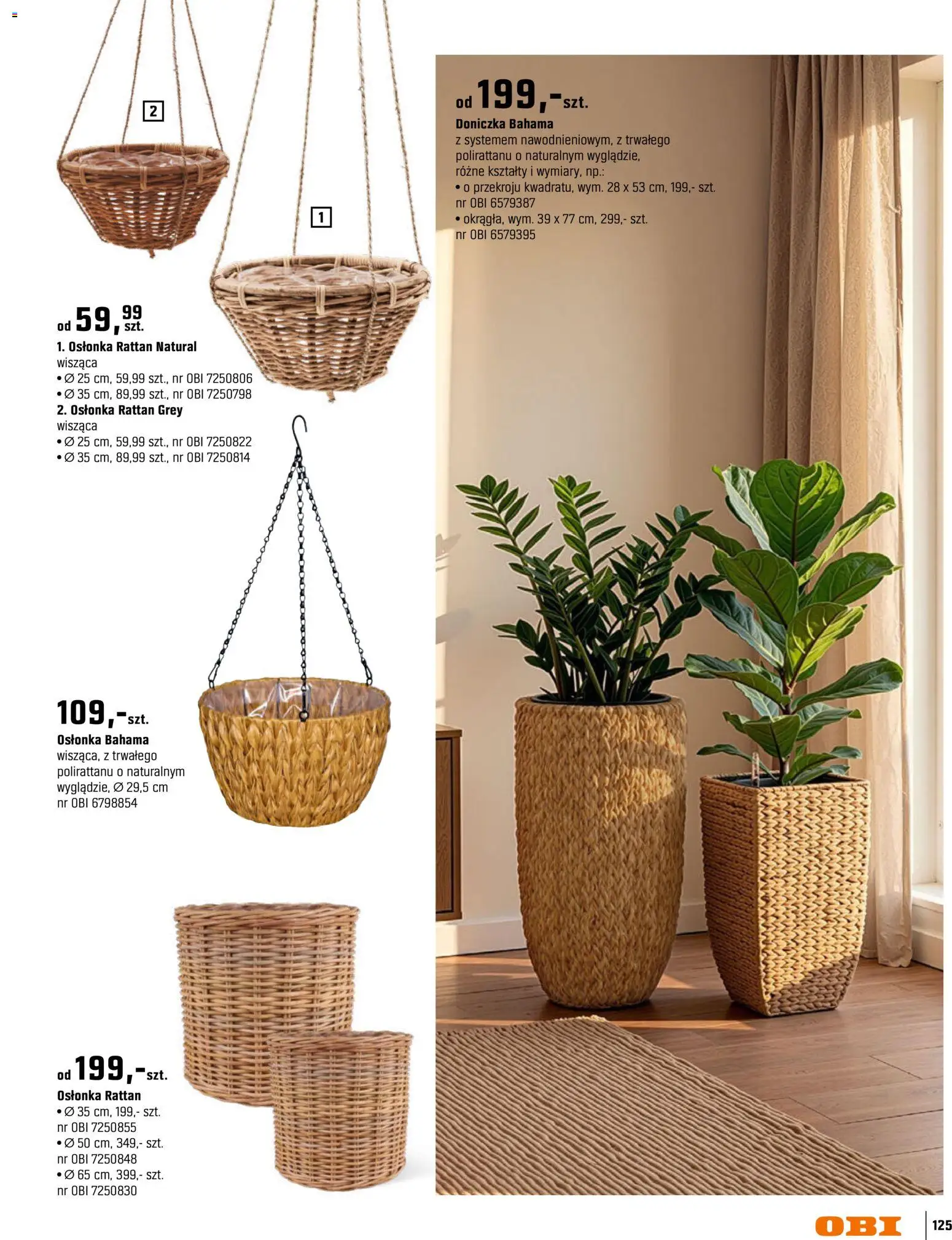 OBI gazetka - Ogród od 11.03.2026 | Strona: 125 | Produkty: Doniczka