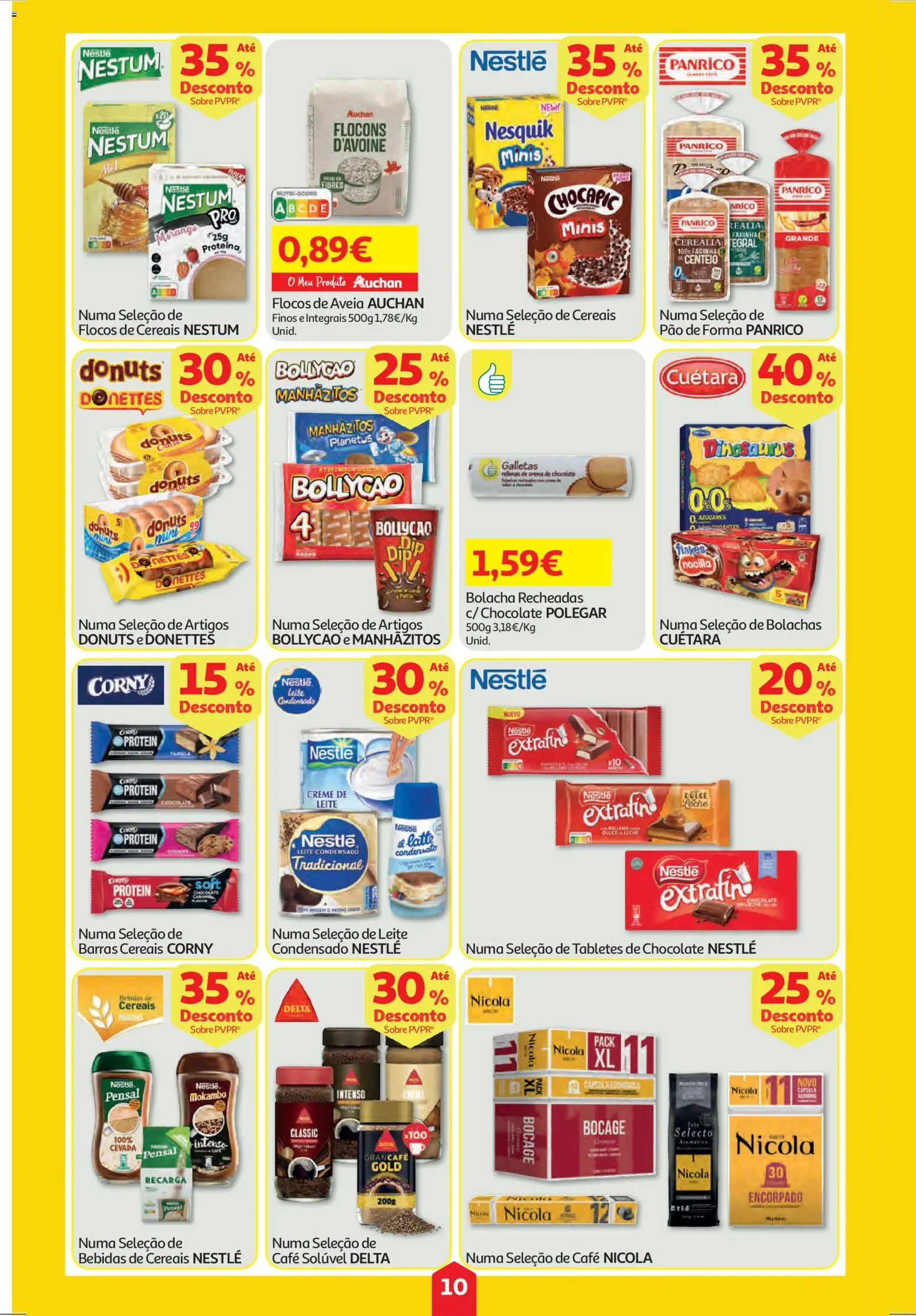 Auchan - Super Poupança │ válido de 06.11.2025 | Página: 10 | Produtos: Café, Creme, Flocos, Proteina