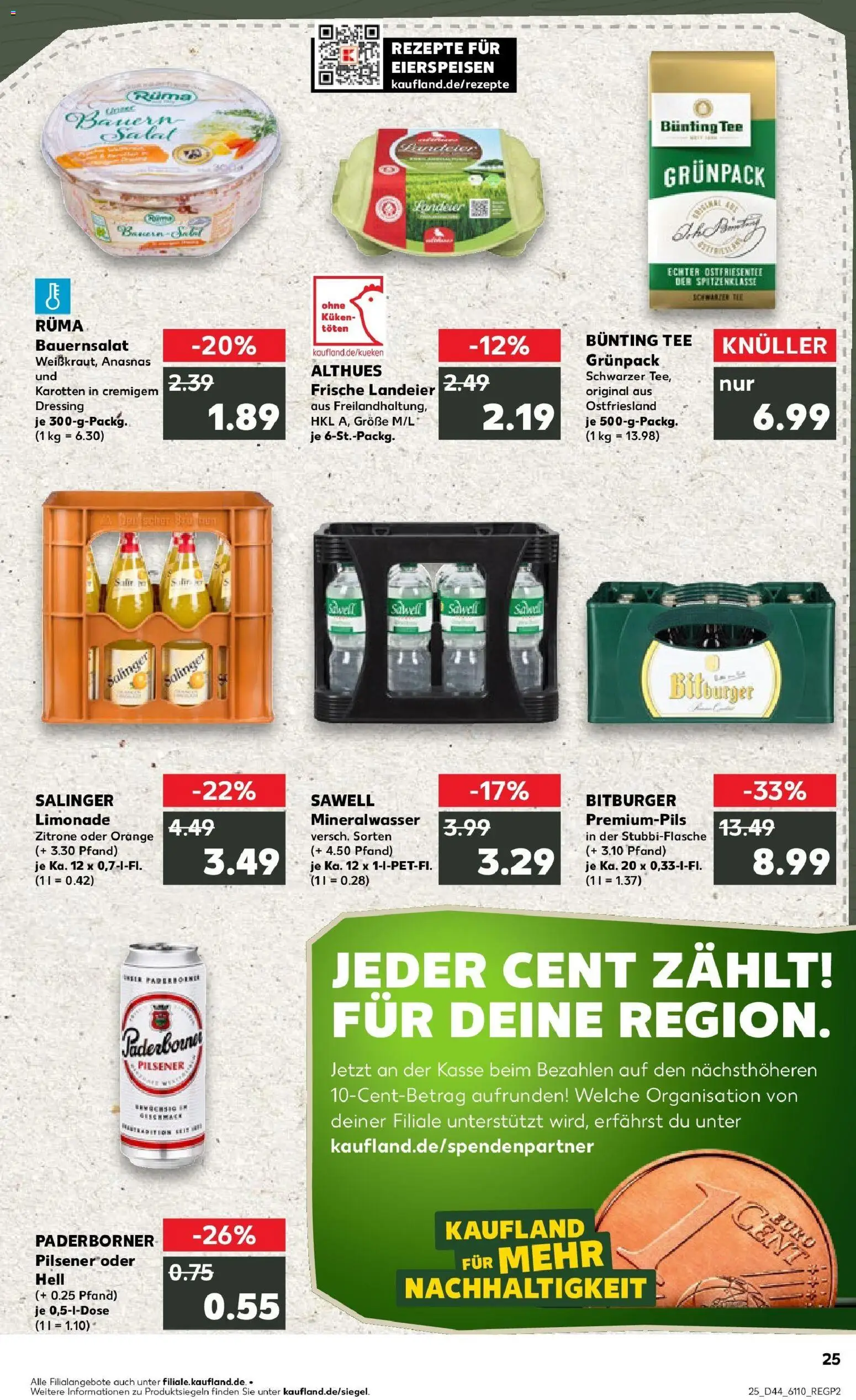 Kaufland prospekt Coesfeld	 – gültig ab 30.10.2025 | Seite: 25 | Produkte: Dressing, Limonade, Mineralwasser, Zitrone