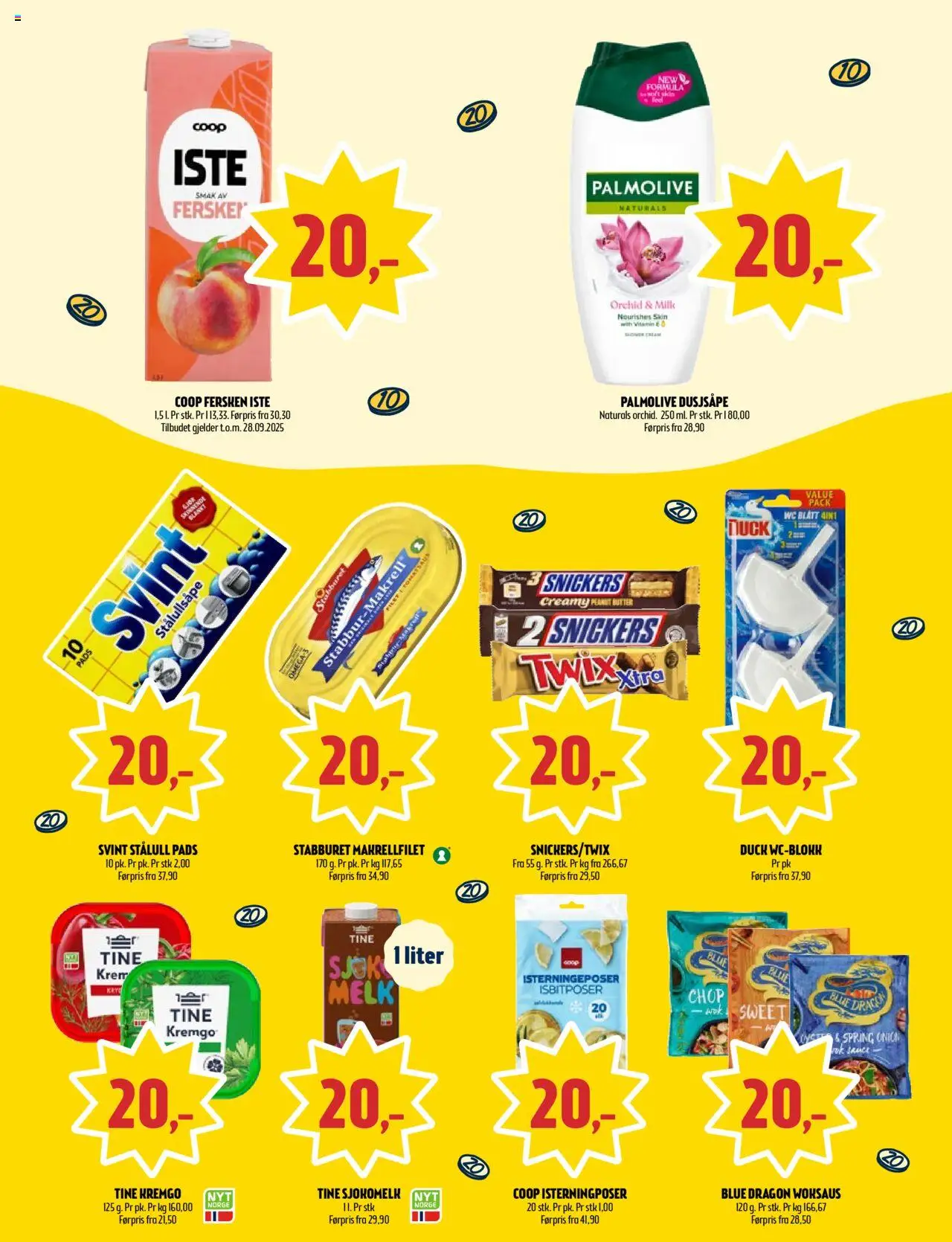  | Side: 3 | Produkter: Melk, Суміш дитяча, Stålull, Iste