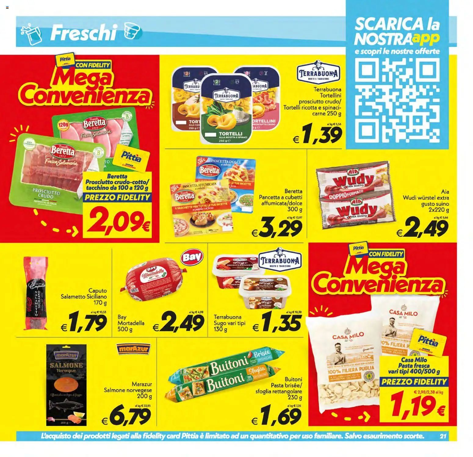 Volantino SuperConveniente del 17.03.2026 | Pagina: 21 | Prodotti: Pancetta, Funghi, Ricotta, Sugo