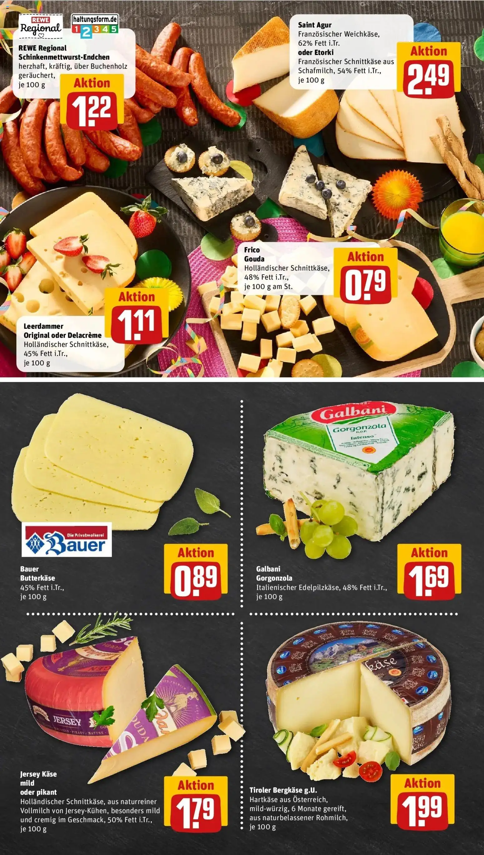 Rewe prospekt Weeze	 – gültig ab 09.02.2026 | Seite: 9 | Produkte: Käse, Gouda, Leerdammer
