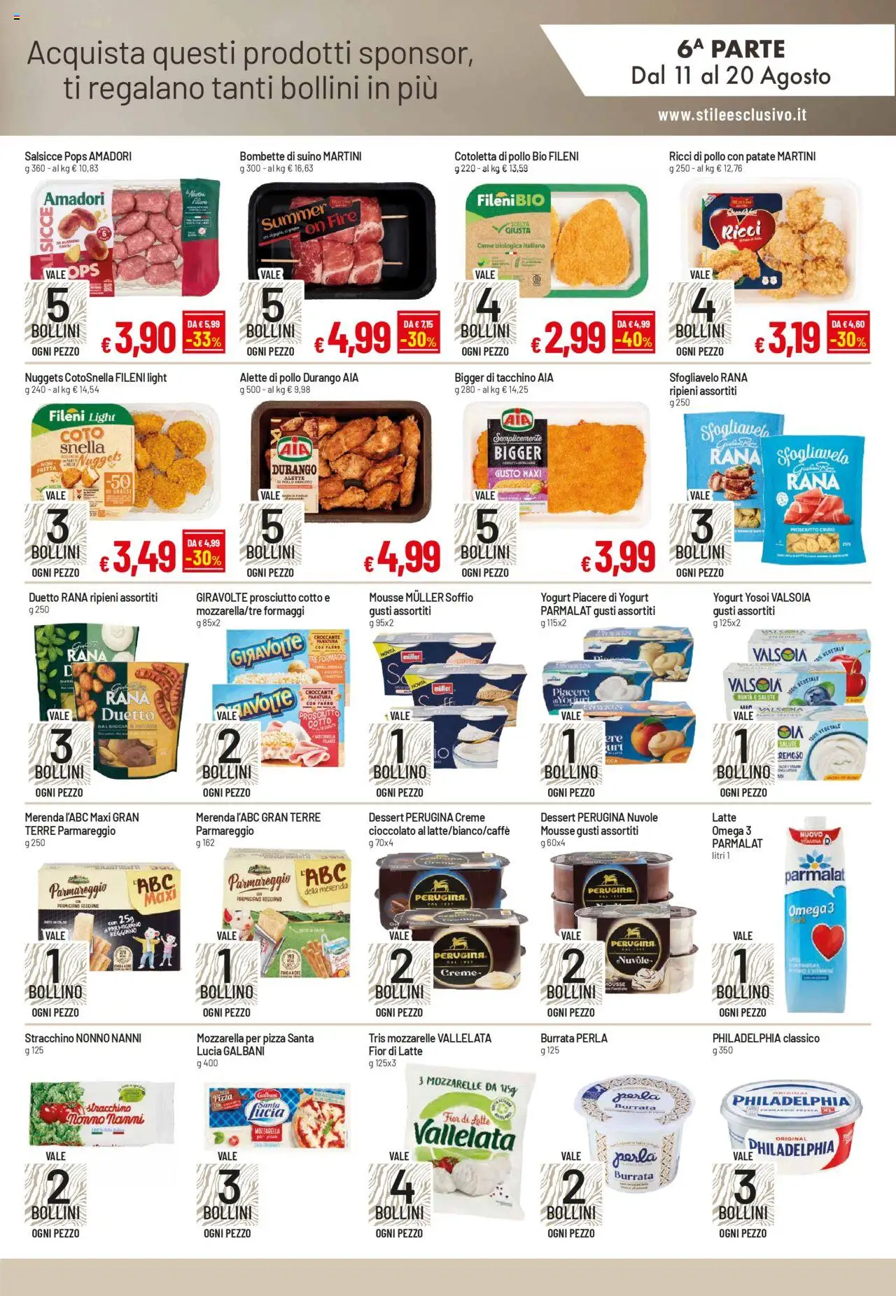 Volantino Galassia del 11.08.2025 | Pagina: 6 | Prodotti: Suino, Latte, Stracchino, Burrata