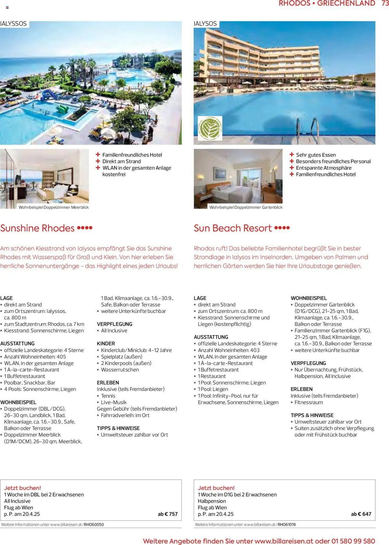Billa Sommerkatalog 2025 gültig ab 09.01.2025 | Seite: 73