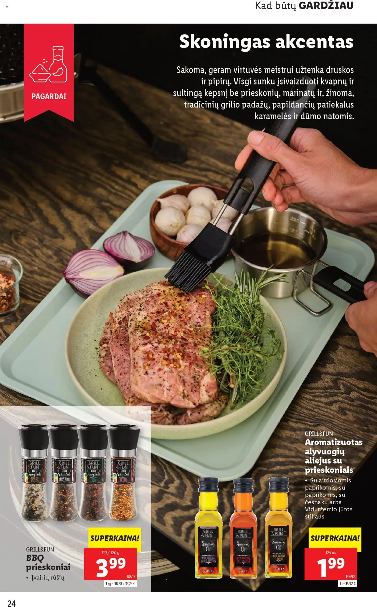 LIDL leidinys Grill & Fun│galioja nuo 21.04.2025 | Puslapis: 24 | Prekių: Paprika, Aliejus, Prieskoniai