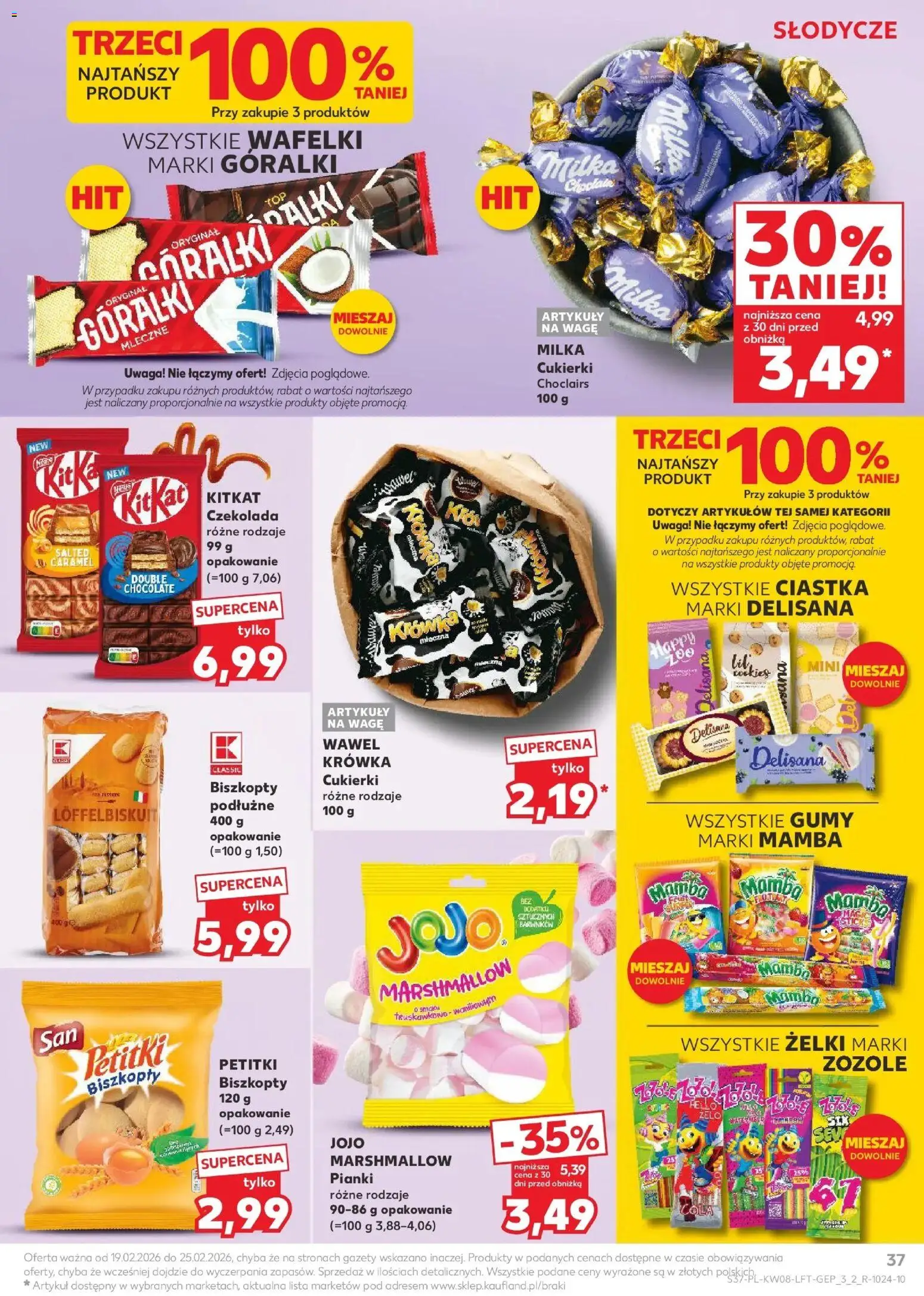 Kaufland Polsko leták od 19.02.2026 | Strana: 37 | Produkty: Jojo, Marshmallow, Milka