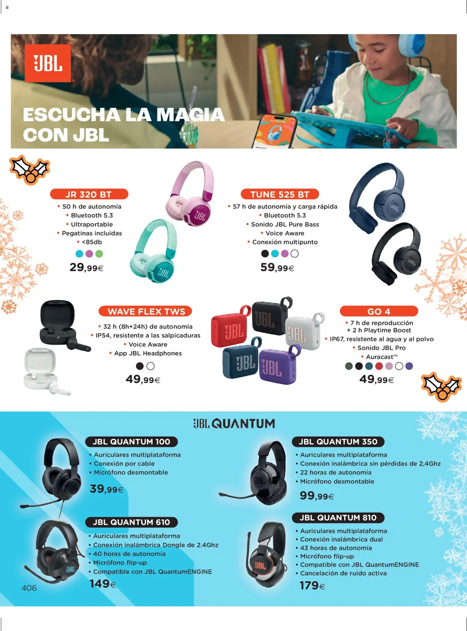 El Corte Inglés ofertas │ válido desde el 27.10.2025 | Página: 406 | Productos: Polvo, Auriculares, Cable, Micrófono