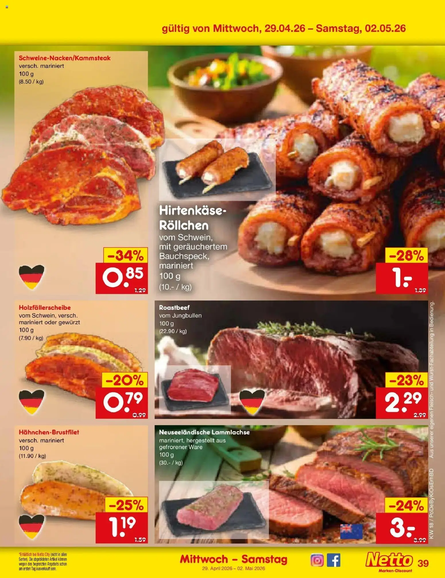 Netto Marken-Discount Prospekt Mistelbach	 – gültig ab 27.04.2026 | Seite: 55 | Produkte: Roastbeef, Fleisch