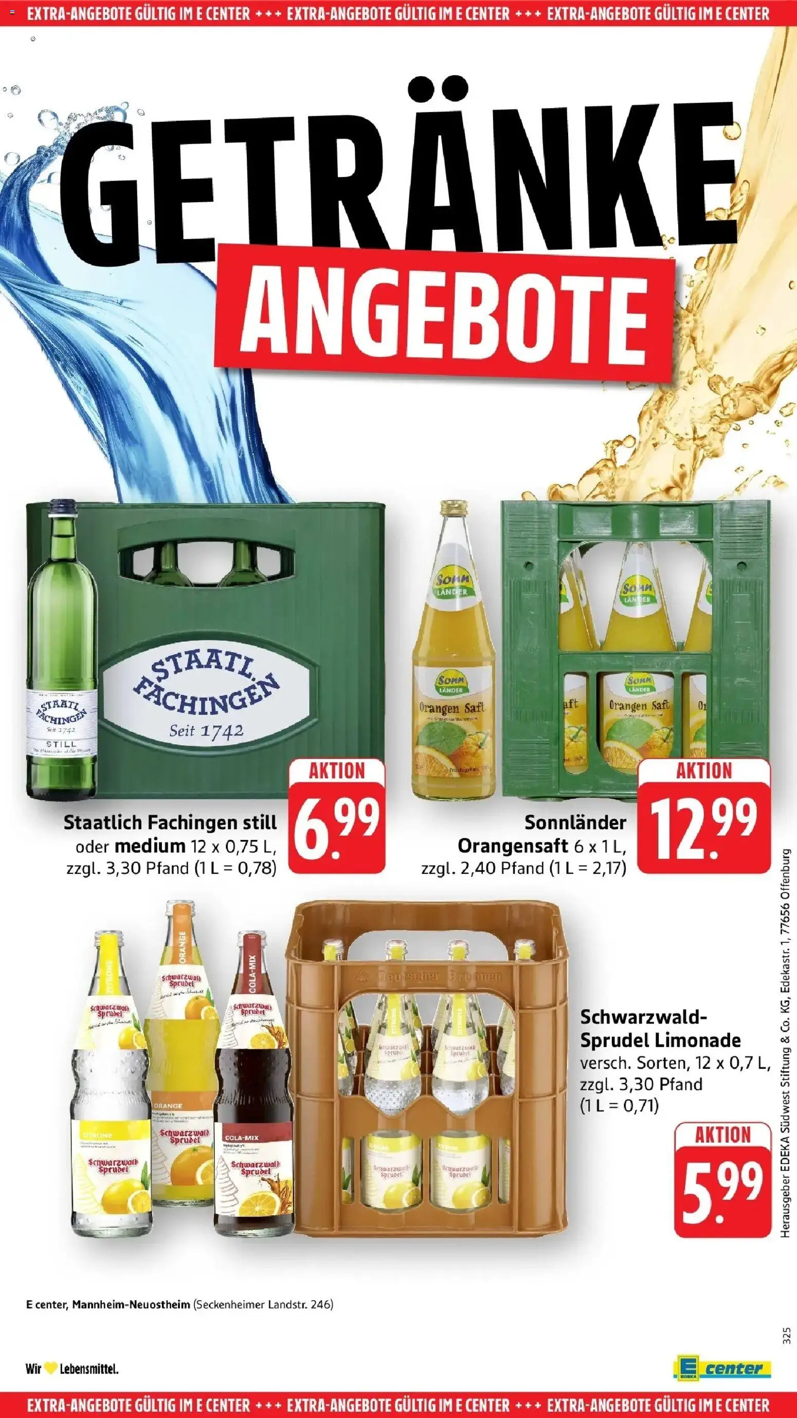 E center Prospekt Mannheim-Neuostheim	 – gültig ab 05.04.2026 | Seite: 54 | Produkte: Orangen, Orangensaft, Zitrone, Saft