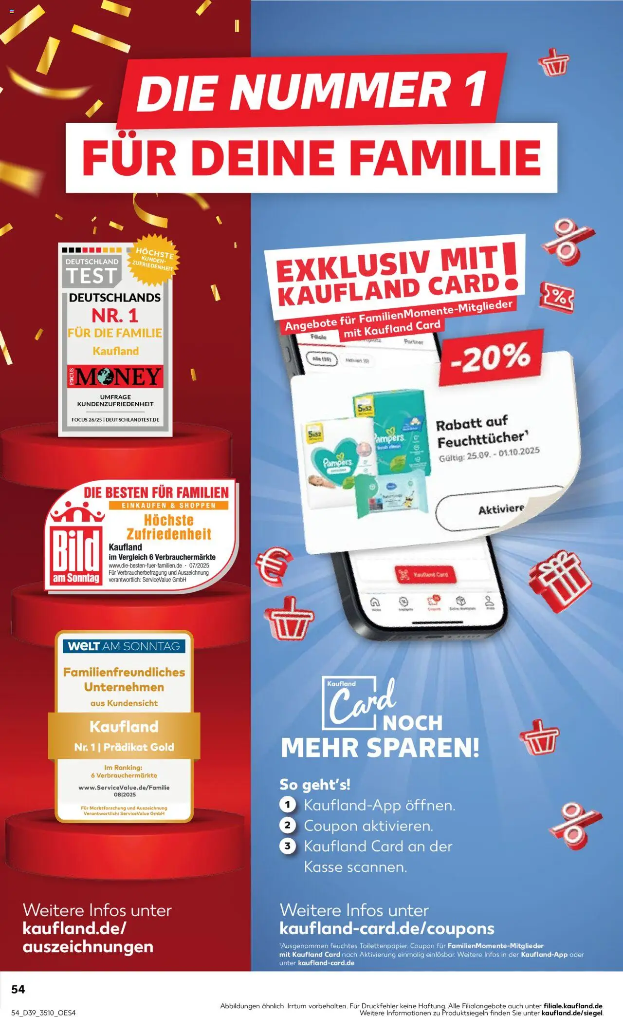 Kaufland prospekt Zeitz	 – gültig ab 25.09.2025 | Seite: 54 | Produkte: Pampers