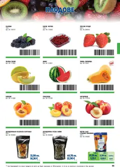 | Страница: 65 | Продукти: Плодове, Портокал, Диня, Праскови