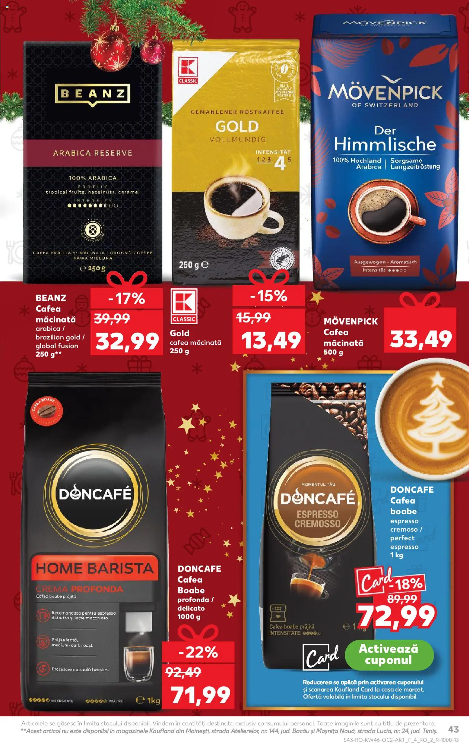 Noul catalog Kaufland – valabil de la 12.11.2025 | Pagină: 43 | Produse: Cremă, Cafea