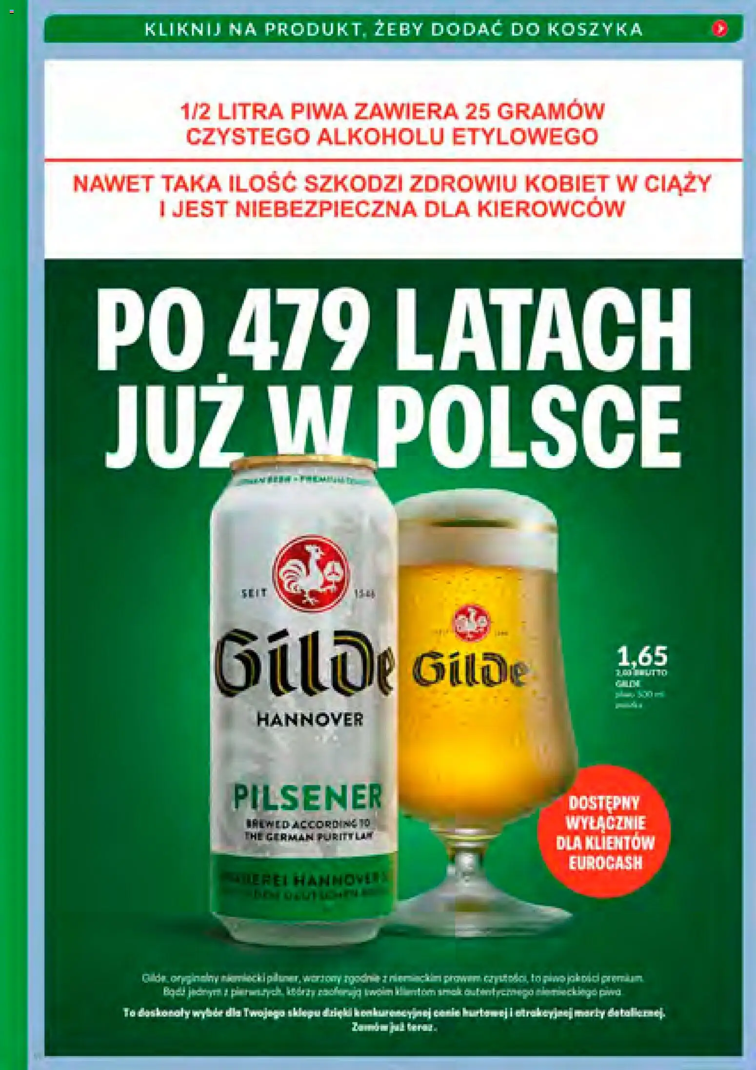 Eurocash Gazetka - Katalog Alkoholowy 12 od 01.12.2025 | Strona: 59 | Produkty: Piwo