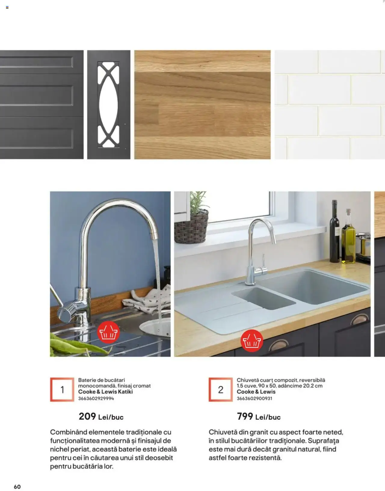 Noul catalog Brico Depot – valabil de la 15.08.2024 | Pagină: 60 | Produse: Chiuvetă, Baterie